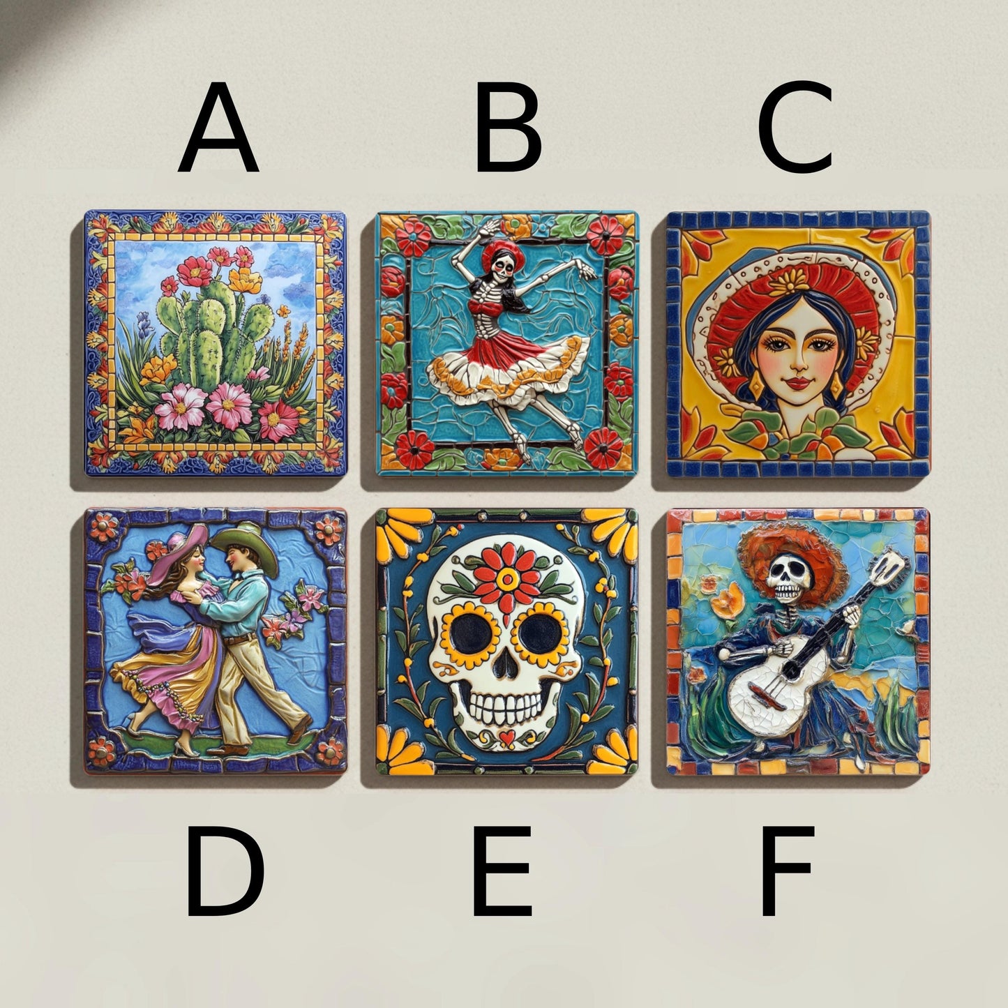 Dessous de Verre Art Populaire Mexicain — Collection Grands Peintres