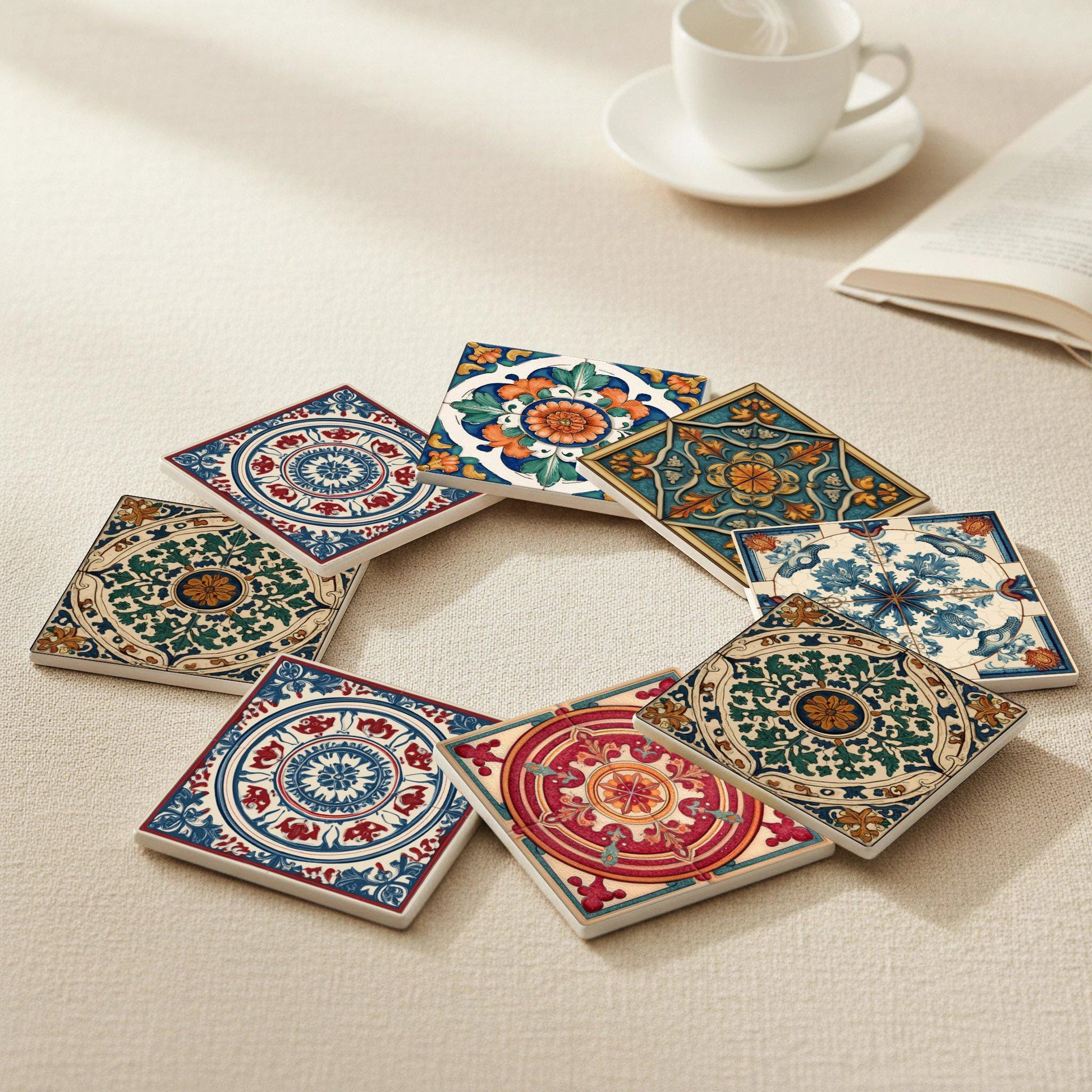 Posavasos Azulejos mediterráneos