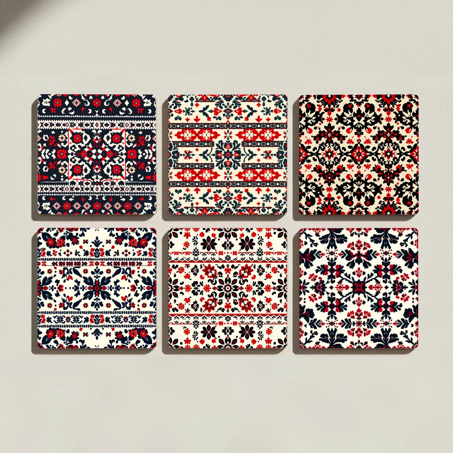 Ceramic Coasters Style Nordic — Fine-Art Drinkware Décor