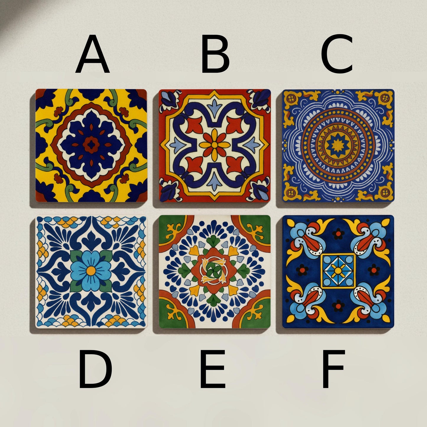 Posavasos Talavera mexicana