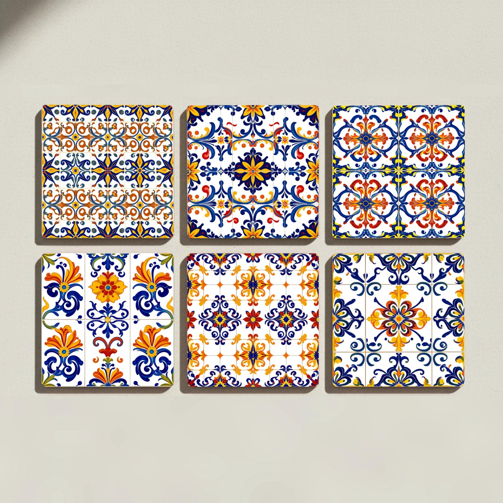 Séville Place de España — Set de Dessous de Verre en Céramique · Cadeau Souvenir de Ville