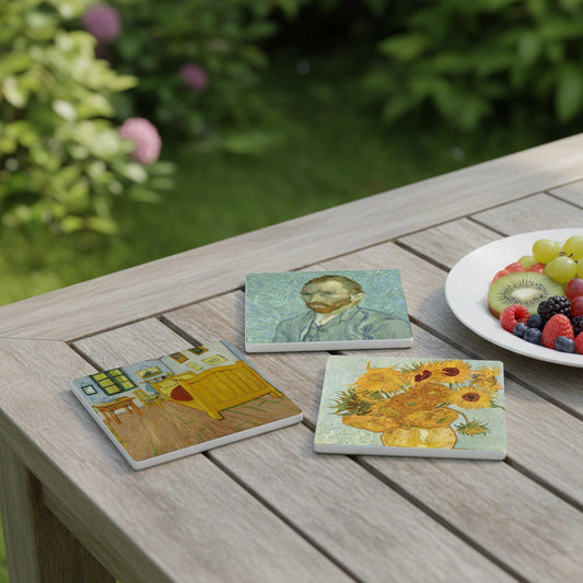 Diseño of Van Gogh · Coaster Set with Cork — Great Painters Collection