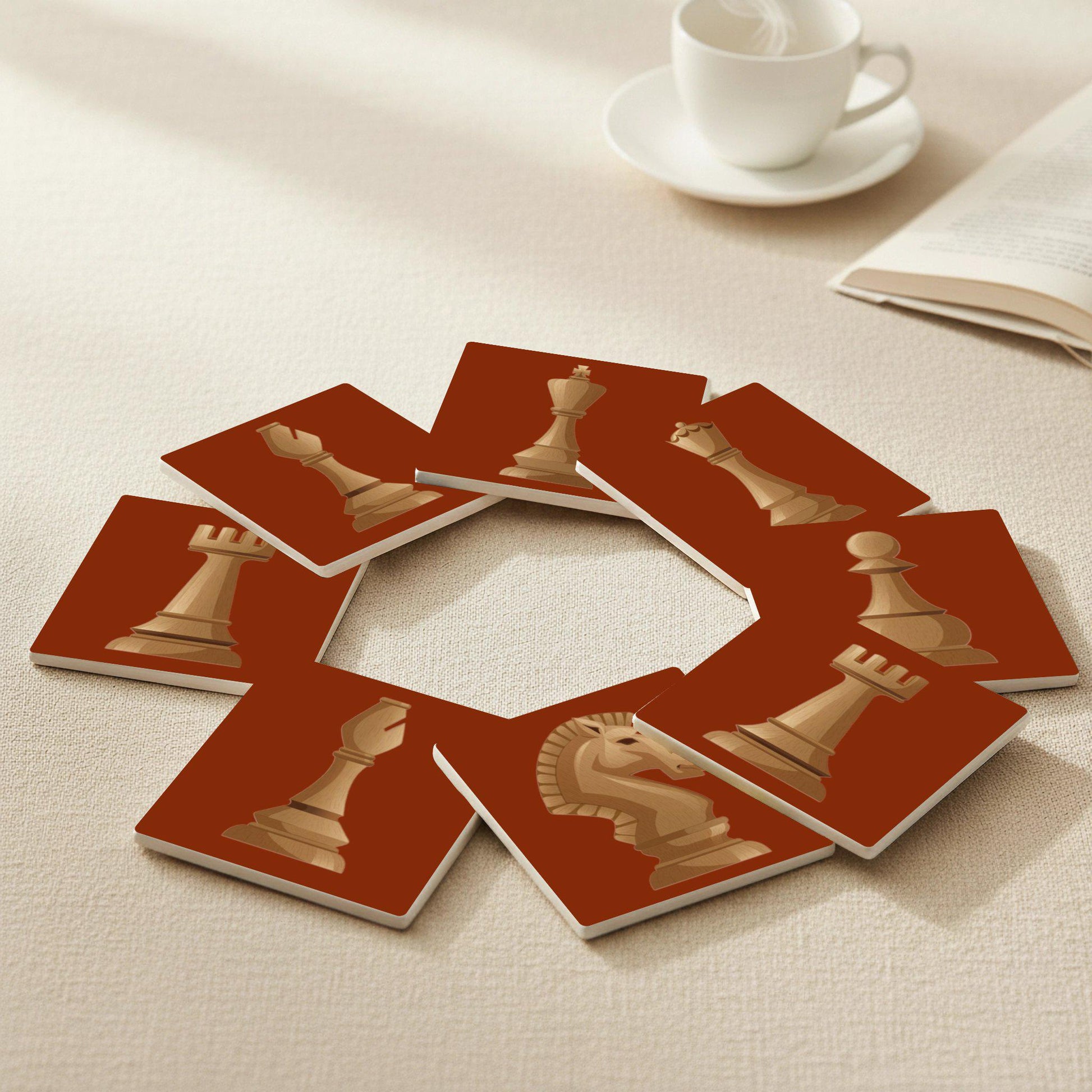 Posavasos Piezas de ajedrez
