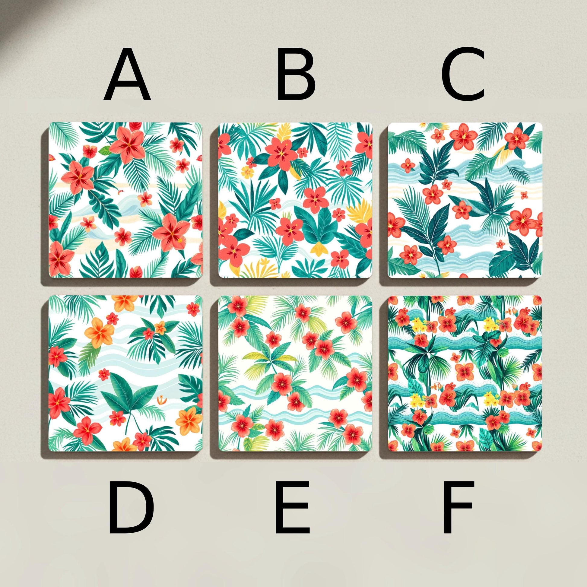 Posavasos Diseño de jardín tropical
