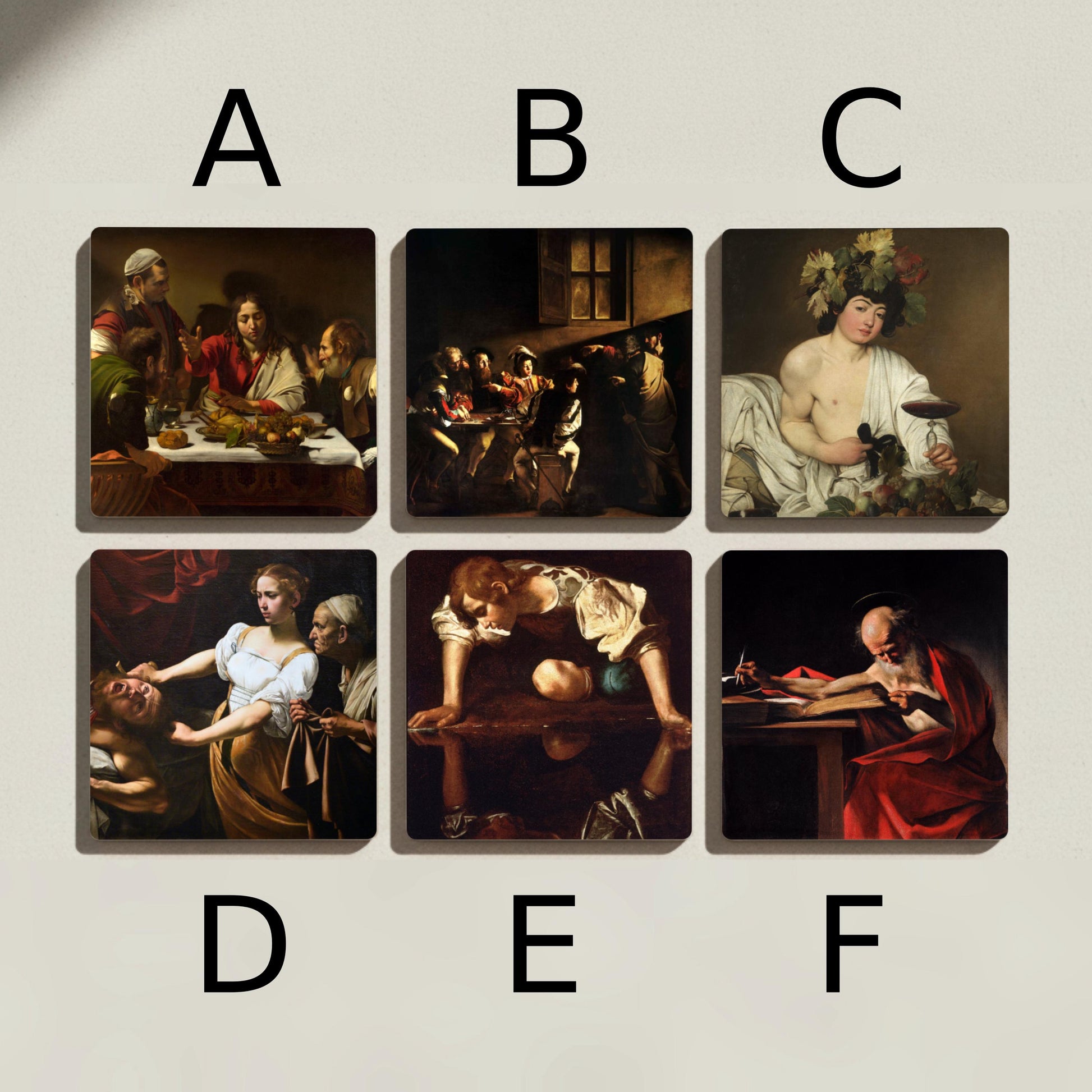Posavasos Baroque Masterpieces Ceramic Coaster Set