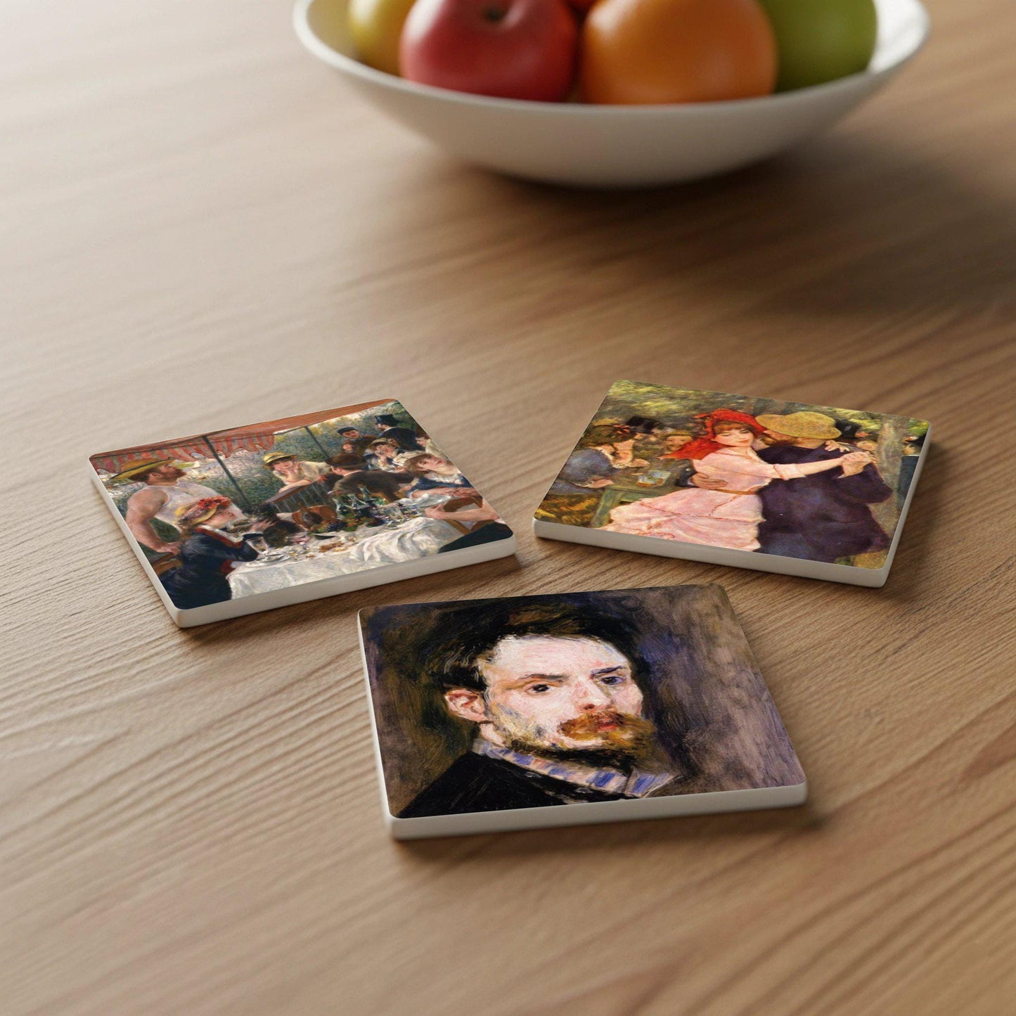 Renoir · Coaster Set with Cork — Museum Art on Coasters