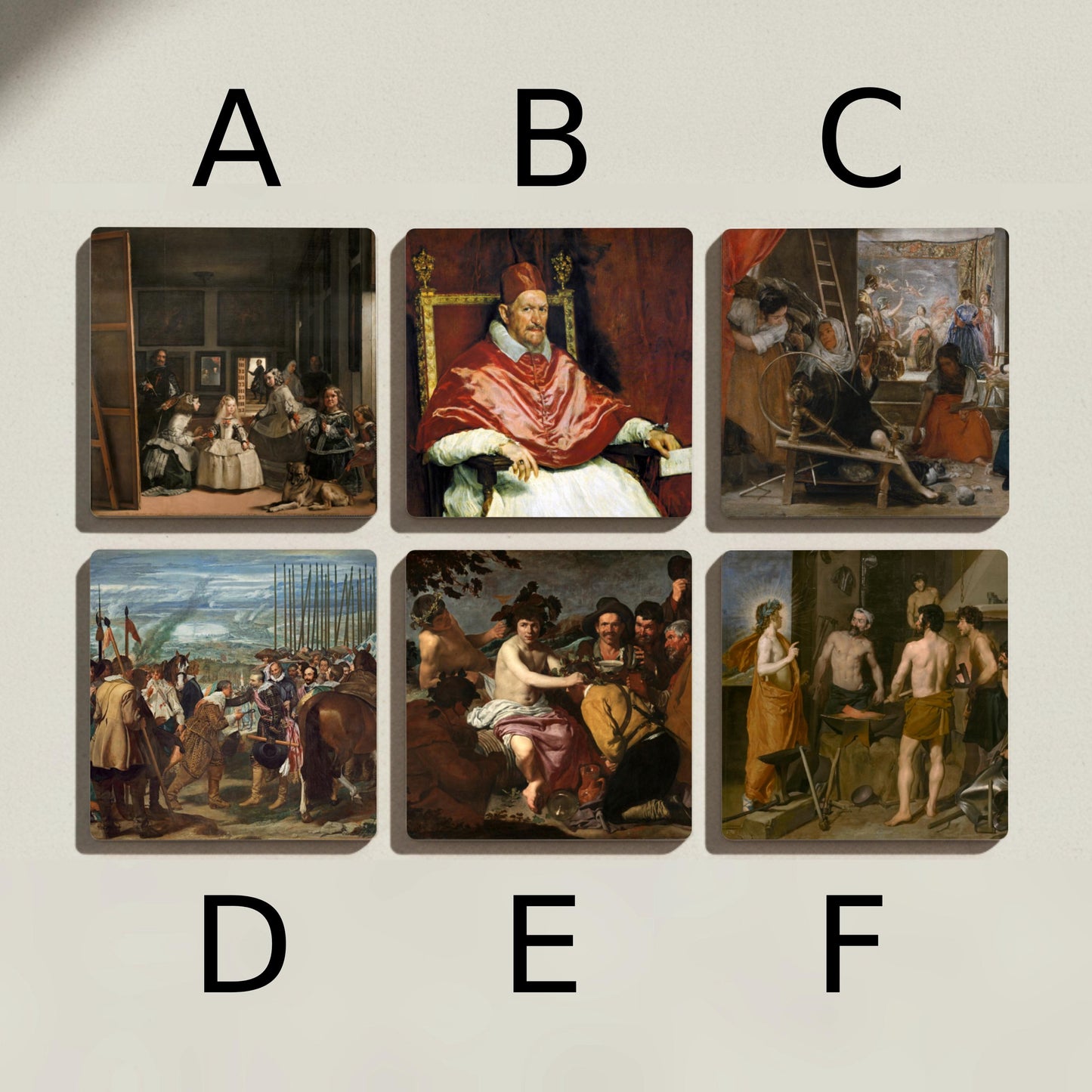 Posavasos El arte de Velázquez
