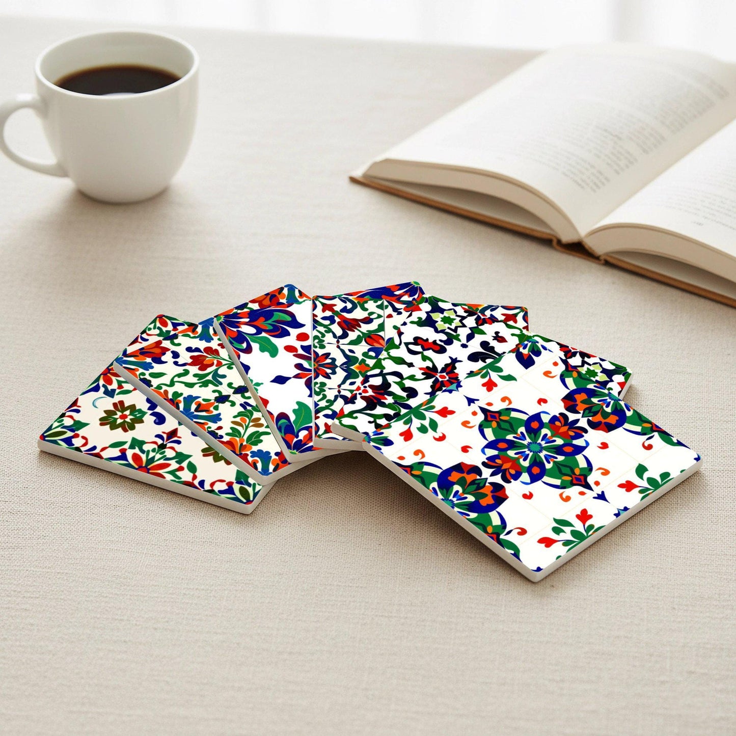 Posavasos Talavera - Azulejos españoles, decoración mediterránea