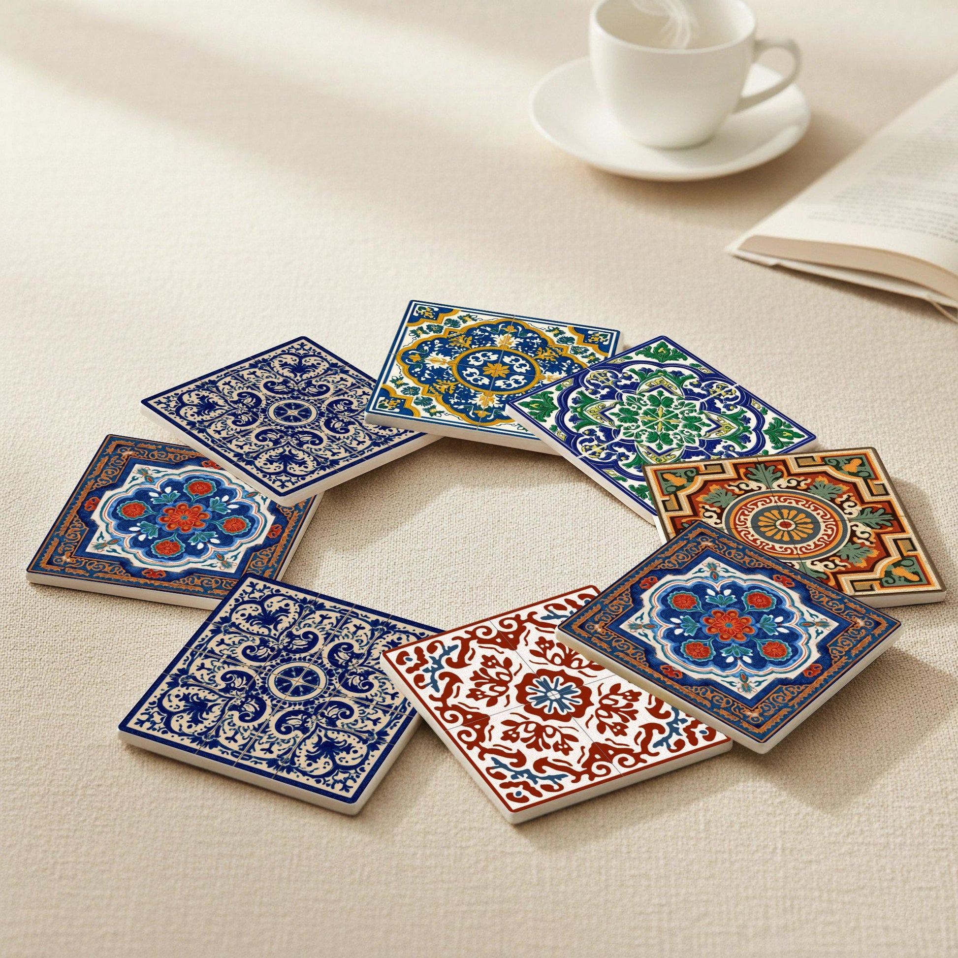 Española — Ceramic Coaster Set · Design-Lover's Table Set