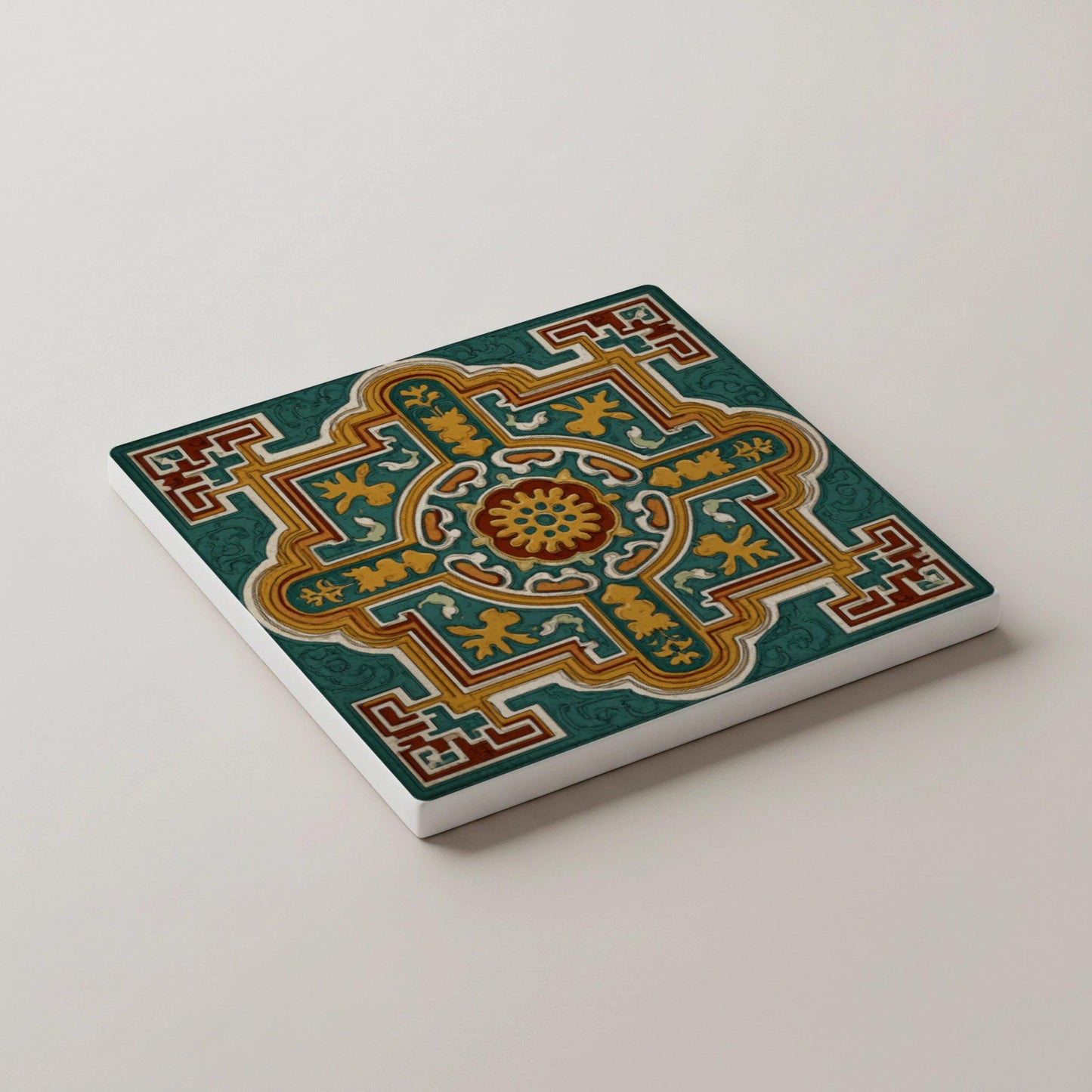 Dessous de Verre Azulejos rumanos — Set de Table pour Amateurs de Design