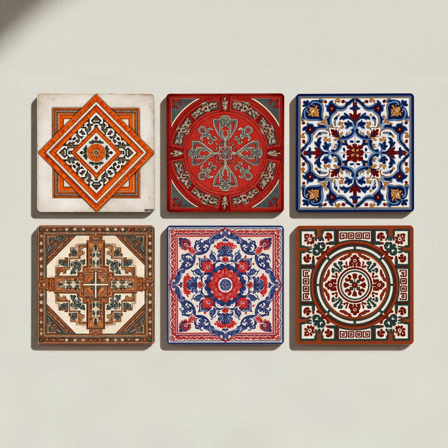 Sottobicchieri Diseño Geometrico japonés — Sottobicchieri a Motivi Moderni
