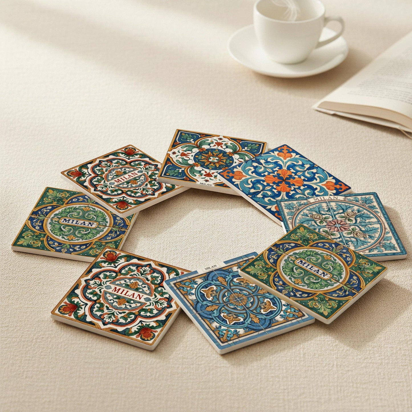 Posavasos Azulejos de Milán