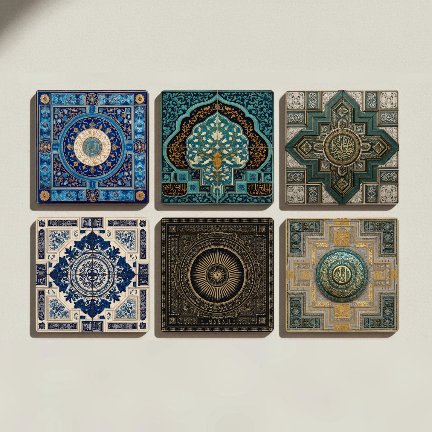 Keramik-Untersetzer Arabescos mit diseño Geometrisch — Tisch-Set für Designfans
