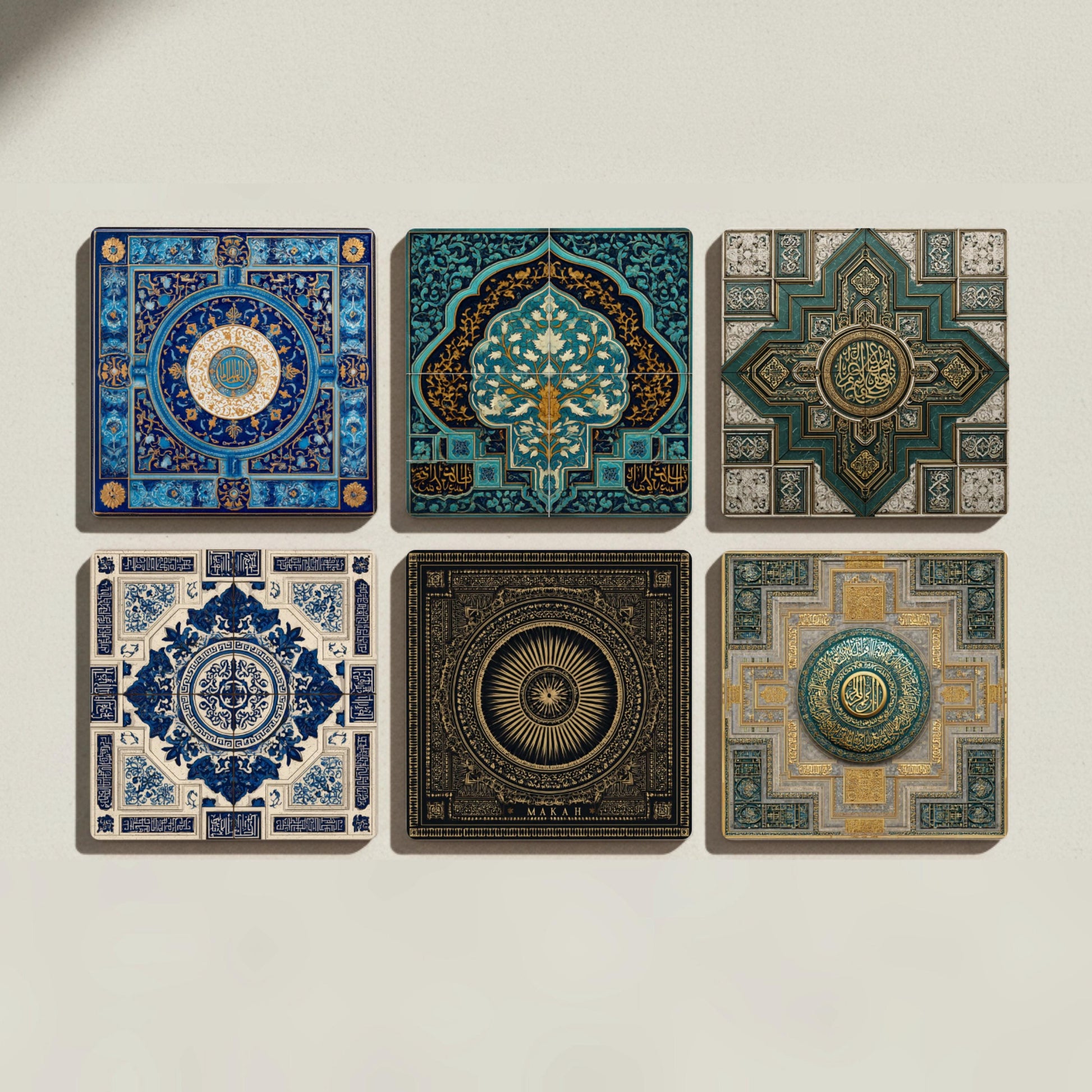 Keramik-Untersetzer Arabescos mit diseño Geometrisch — Tisch-Set für Designfans