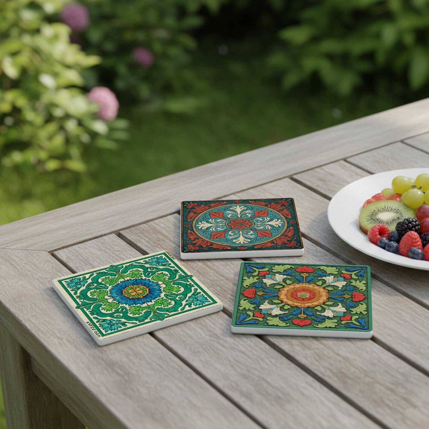 Sottobicchieri Rosetas vienesas Kachelofen — Set da Tavola per Amanti del Design