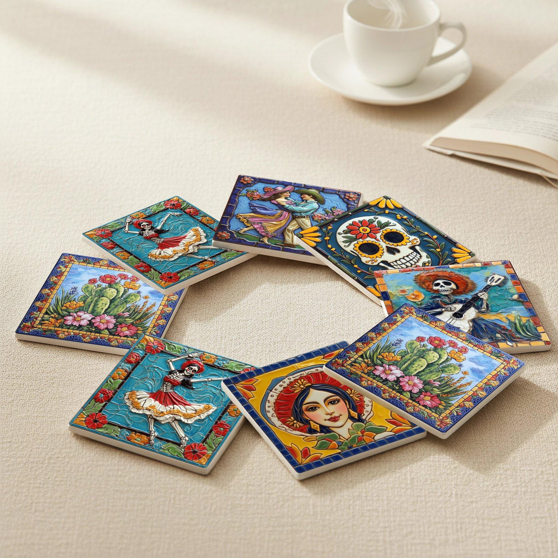Dessous de Verre Art Populaire Mexicain — Collection Grands Peintres