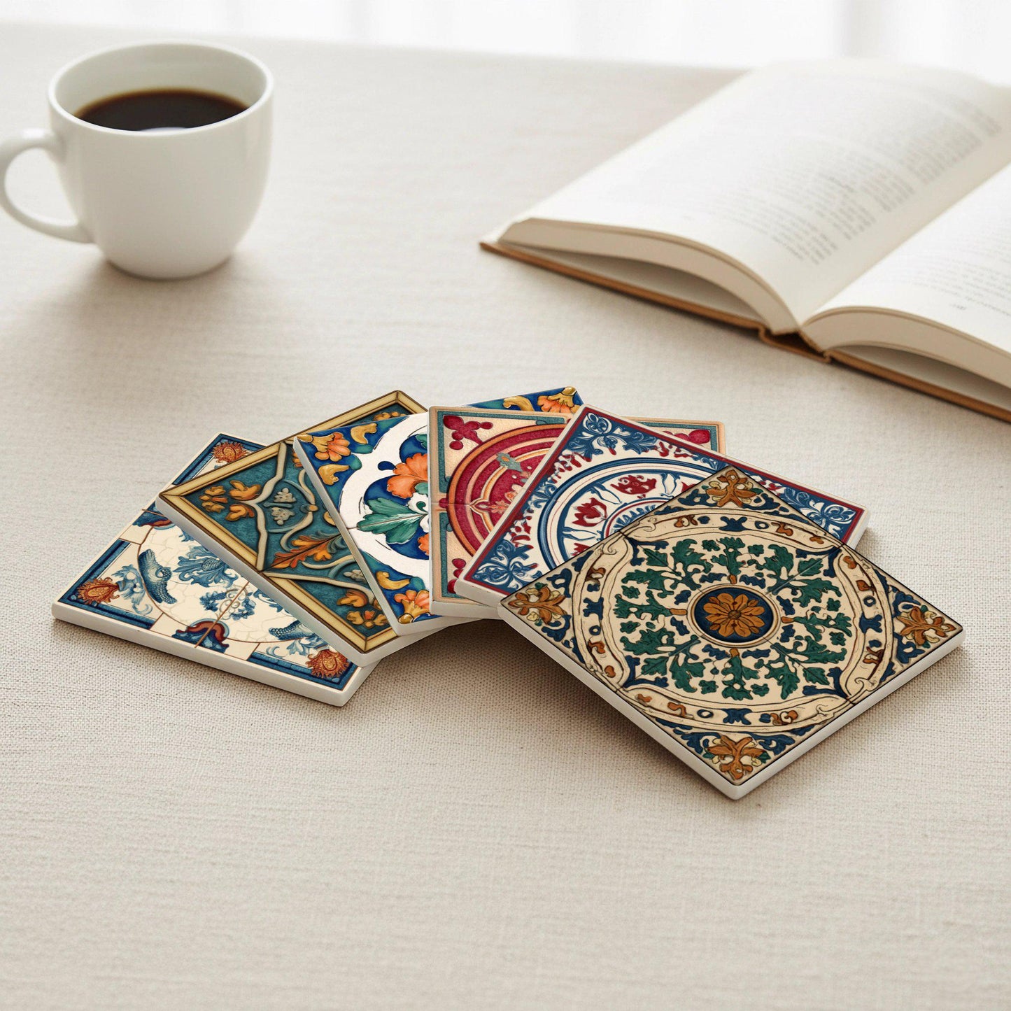 Posavasos Azulejos mediterráneos
