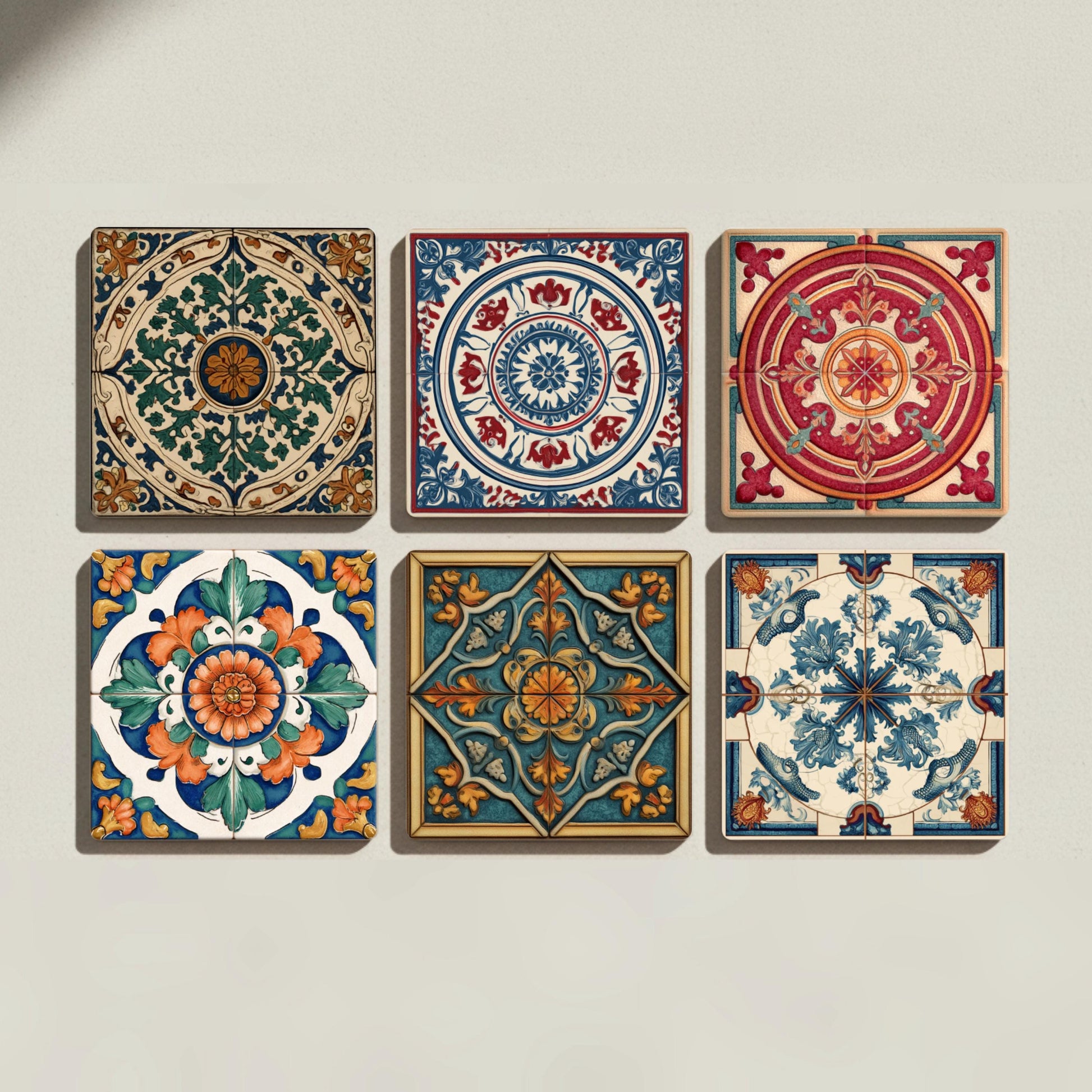 Posavasos Azulejos mediterráneos