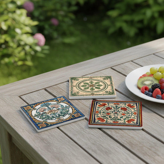 Posavasos Iznik & Arts Crafts Ceramic Coaster Set