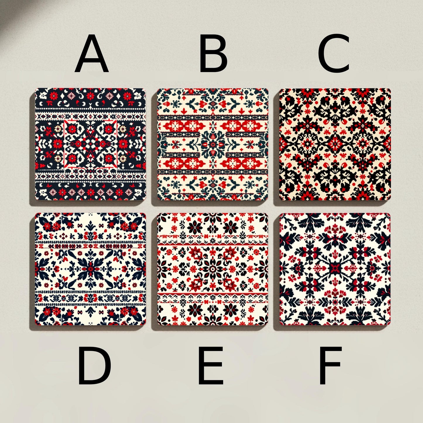 Ceramic Coasters Style Nordic — Fine-Art Drinkware Décor