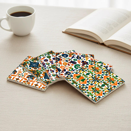 Ceramic Coasters Azulejo brasileño — Coastal Living Gift