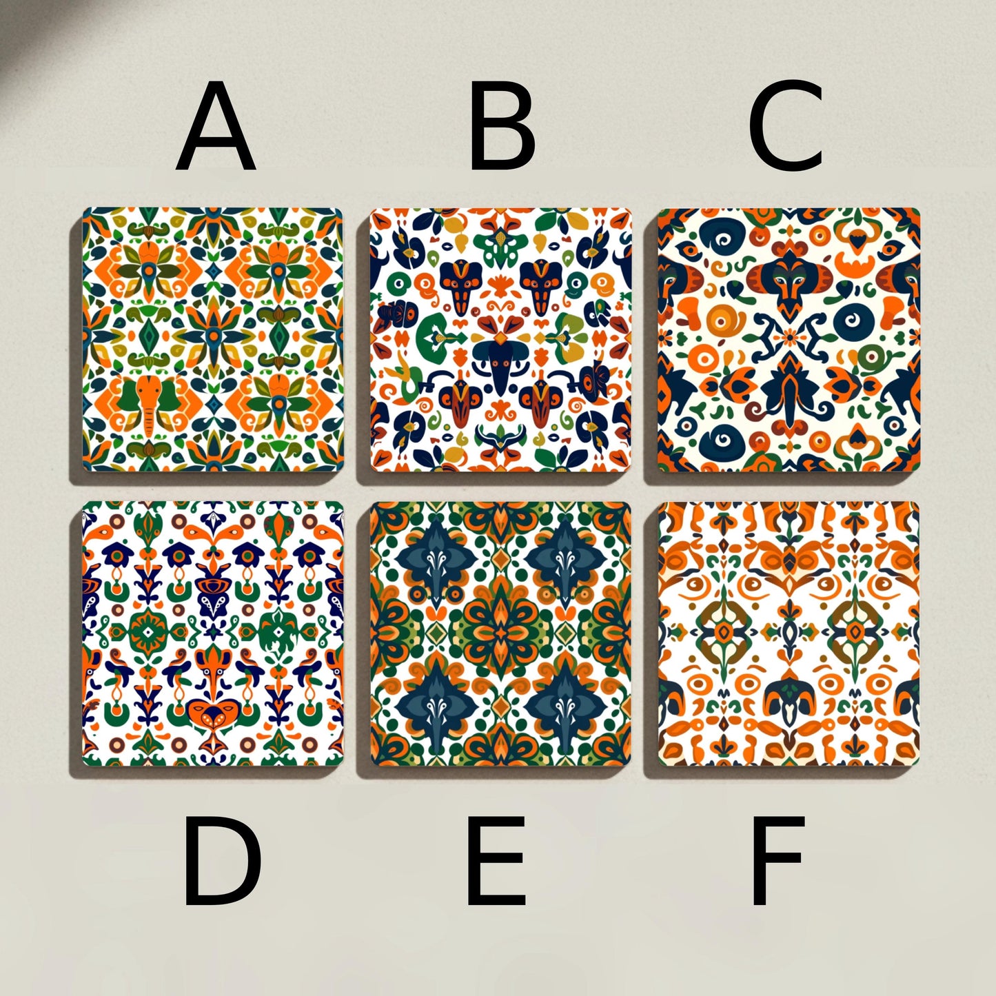 Azulejo brasileño · Untersetzer mit Kork — Maritimes Tisch-Dekor