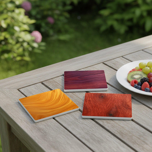 Posavasos Vetas de madera de colores