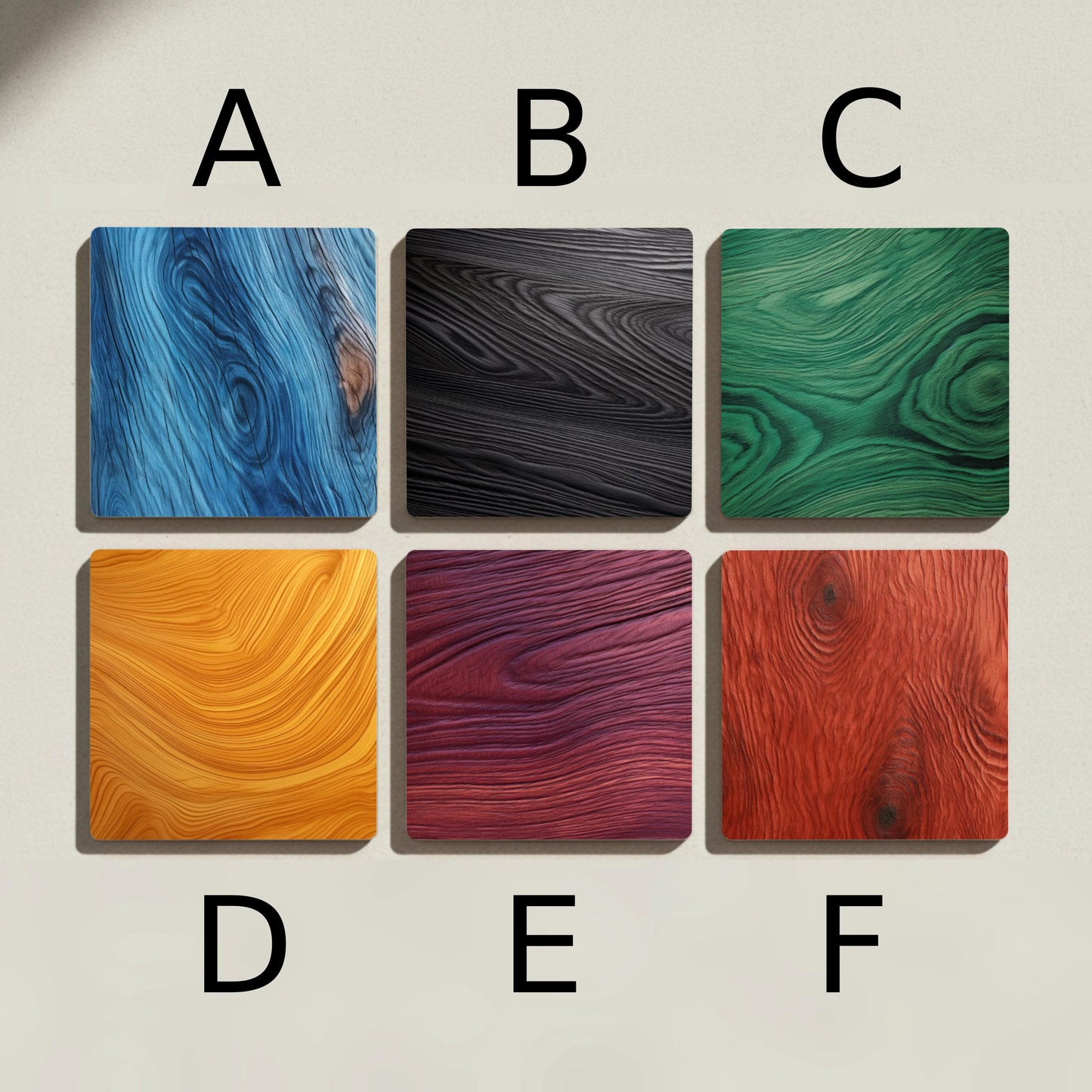 Posavasos Vetas de madera de colores