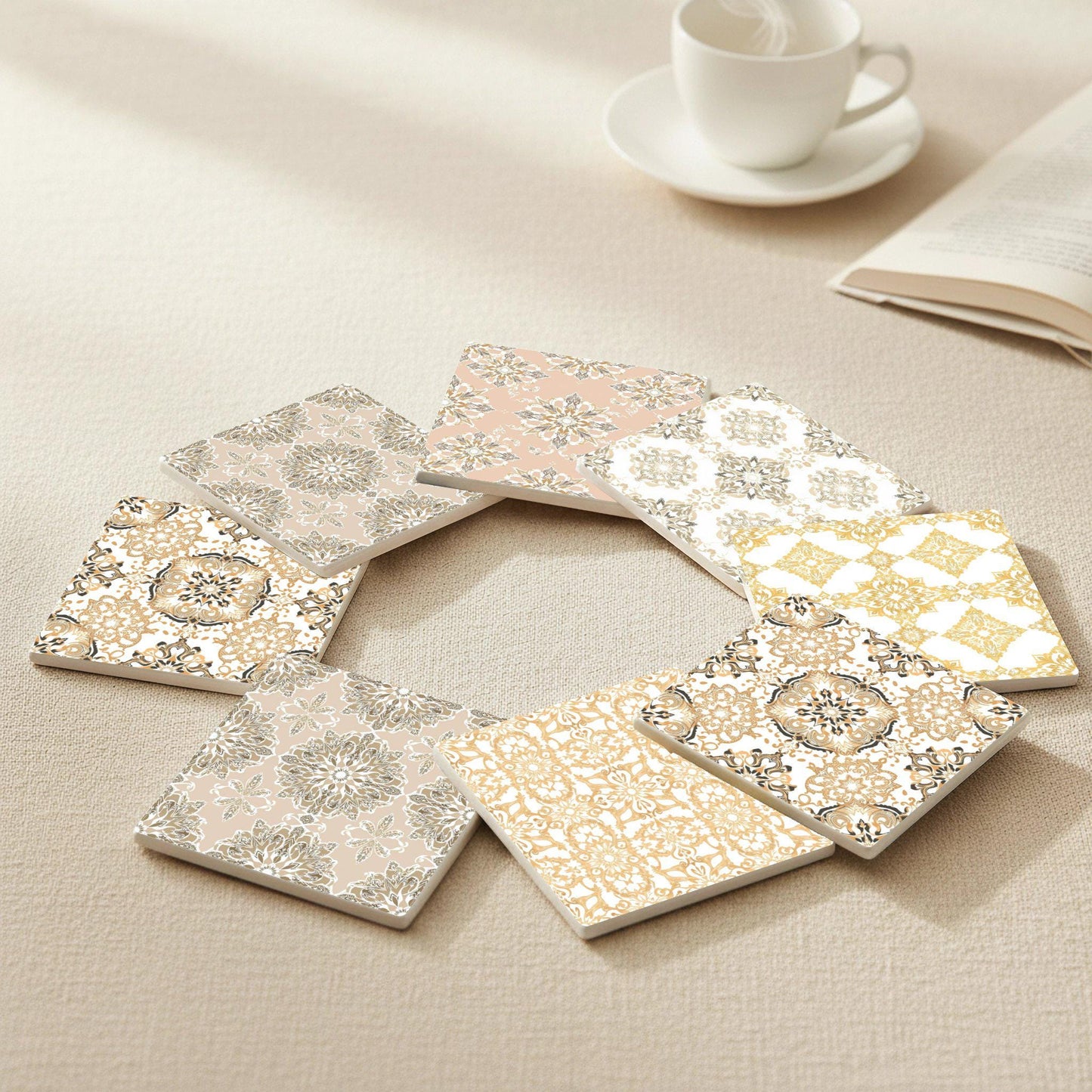 Classic of Vienna · Coaster Set with Cork — Travel Keepsake Coasters