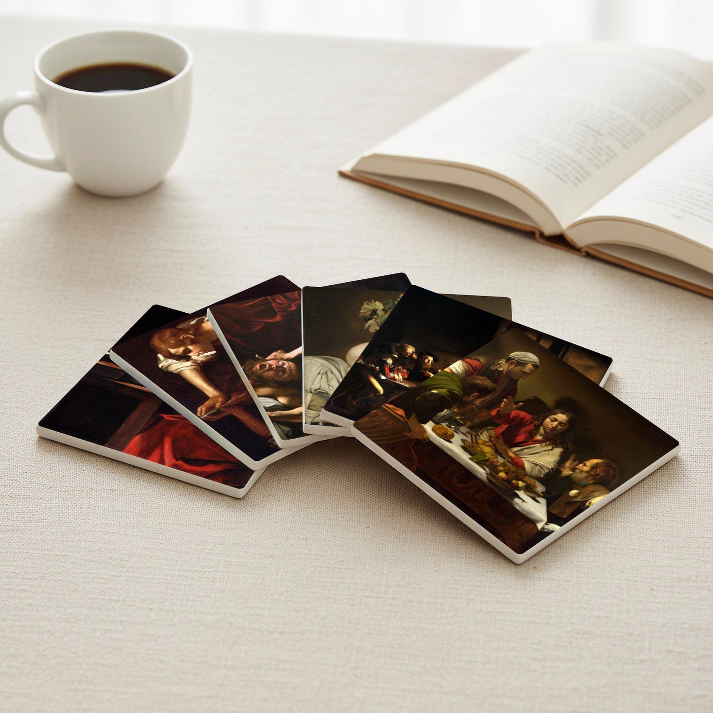 Posavasos Baroque Masterpieces Ceramic Coaster Set