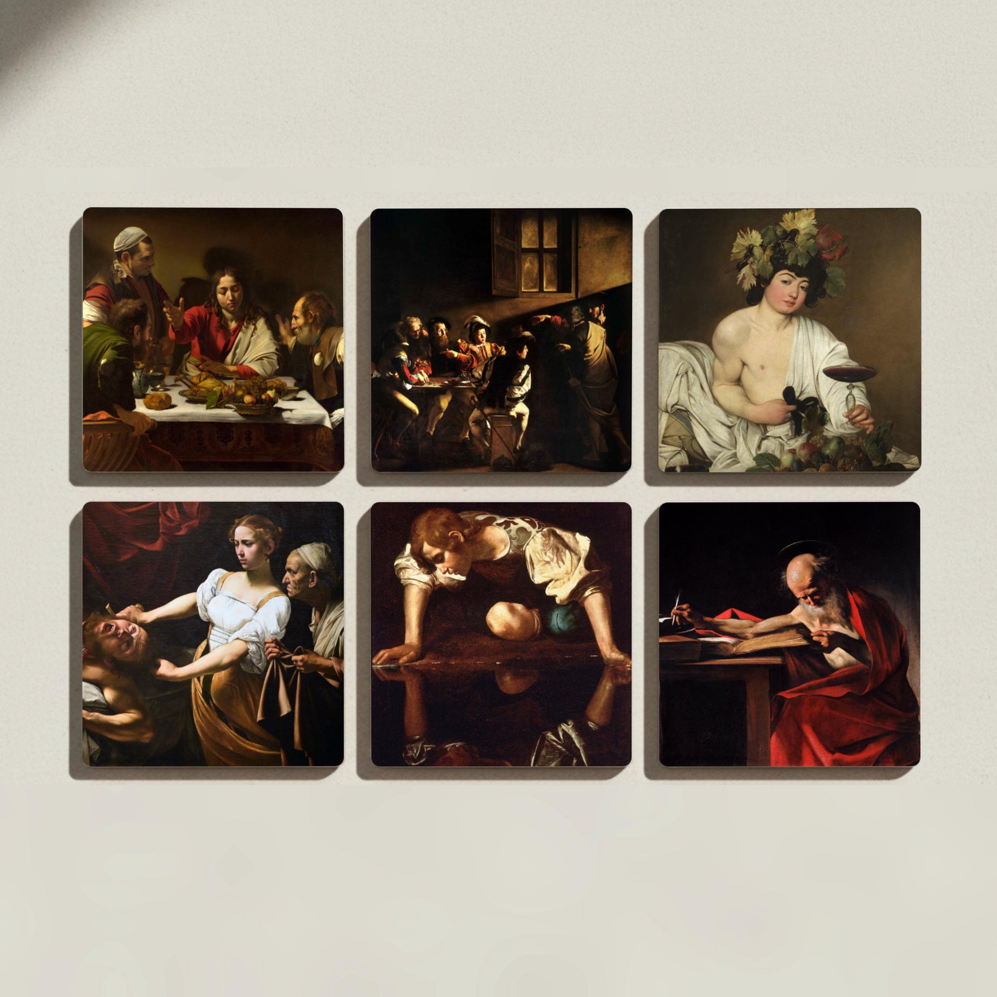 Posavasos Baroque Masterpieces Ceramic Coaster Set