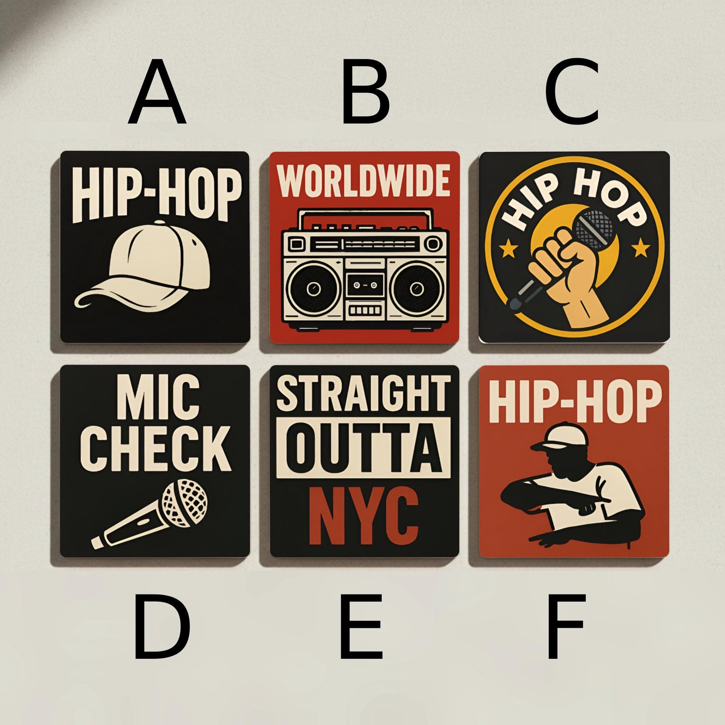 Sottobicchieri Hip-hop — Collezione Grandi Pittori