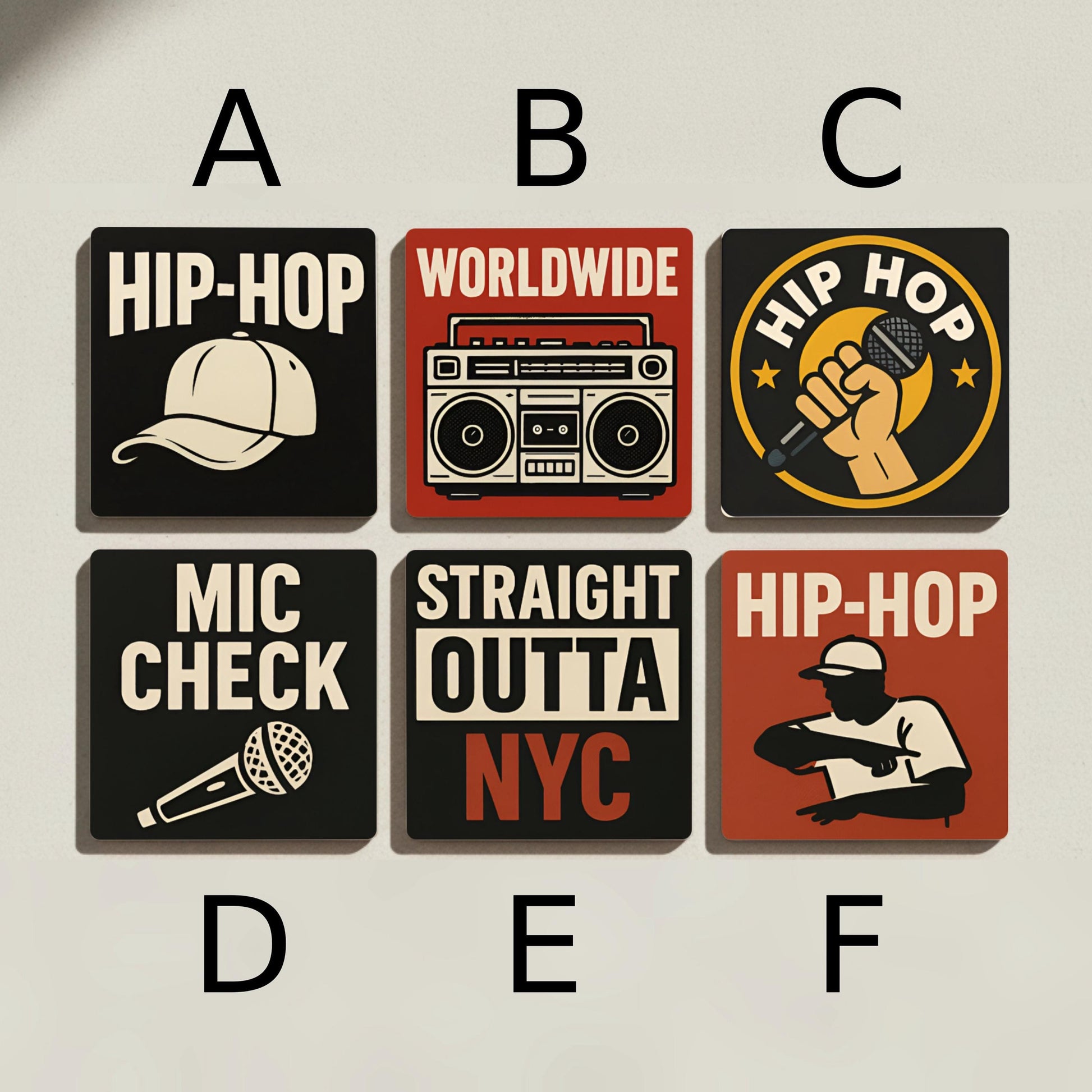 Sottobicchieri Hip-hop — Collezione Grandi Pittori