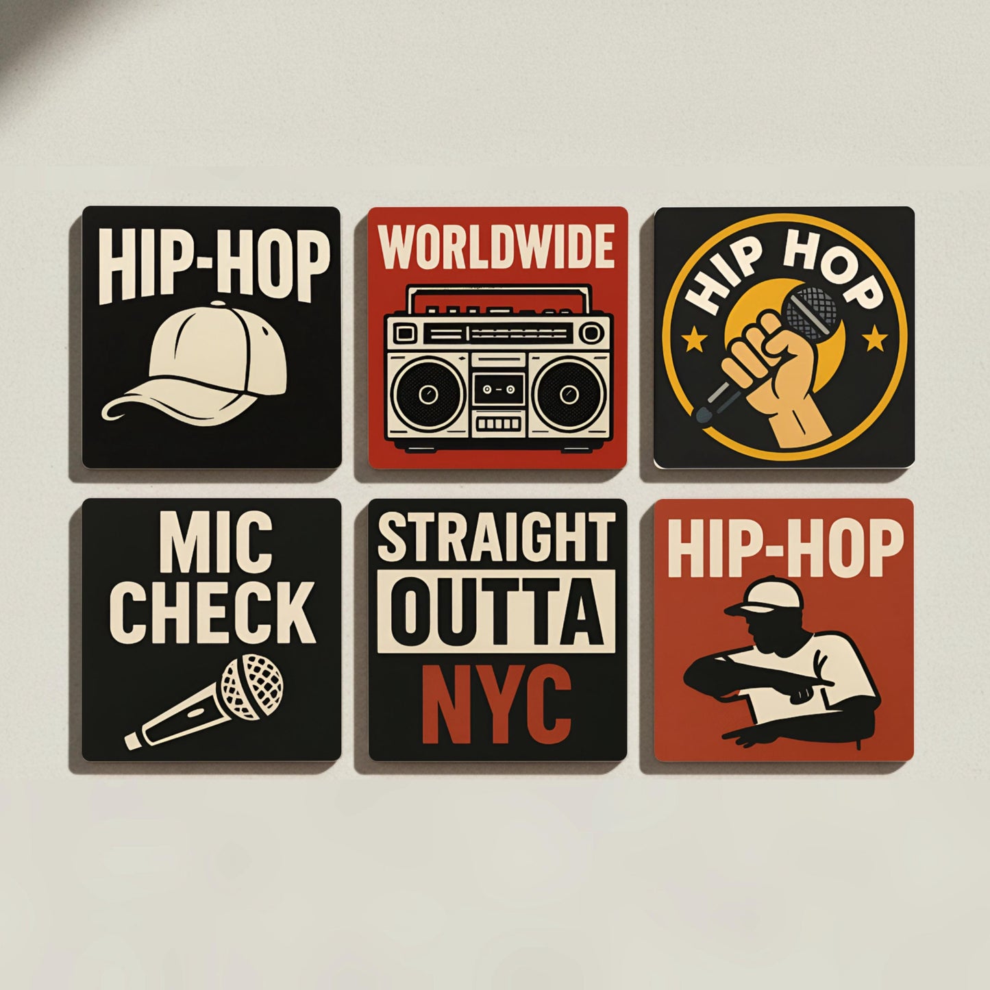 Sottobicchieri Hip-hop — Collezione Grandi Pittori