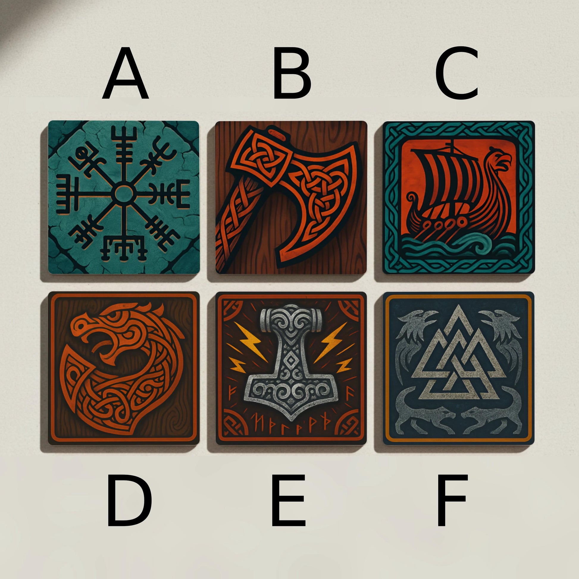 Ceramic Coasters Mitología Nordic — Design-Lover's Table Set