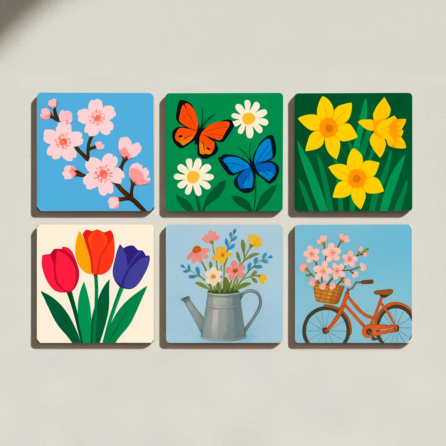 Sottobicchieri Diseño Floreale — Collezione Grandi Pittori