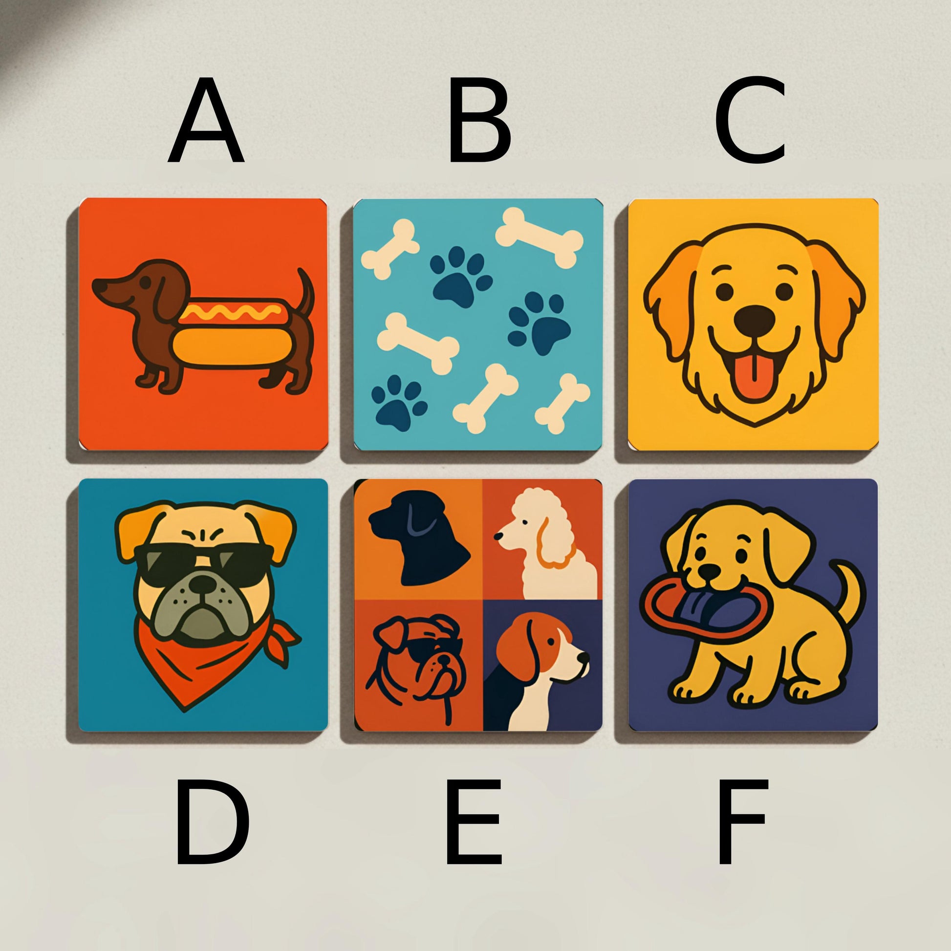 Diseño de Chien · Dessous de Verre avec Liège — Art de Musée en Dessous de Verre