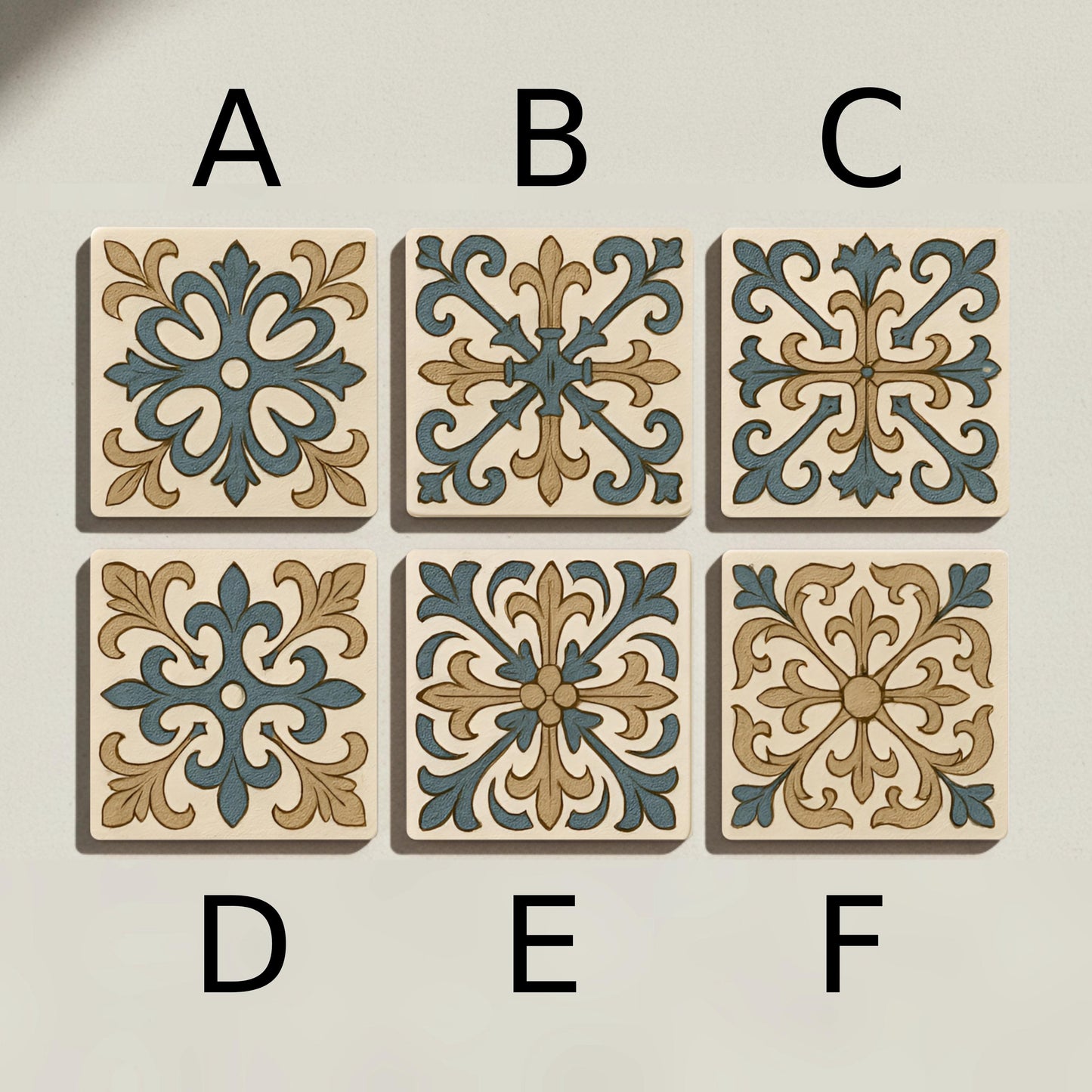 Posavasos Mediterránea / Posavasos ornamentales para decoración de mesas, mesas 