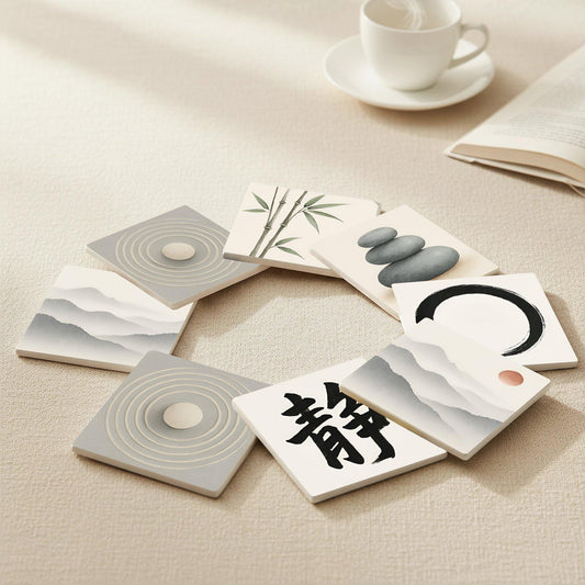 Posavasos Zen / Decoración asiática minimalista