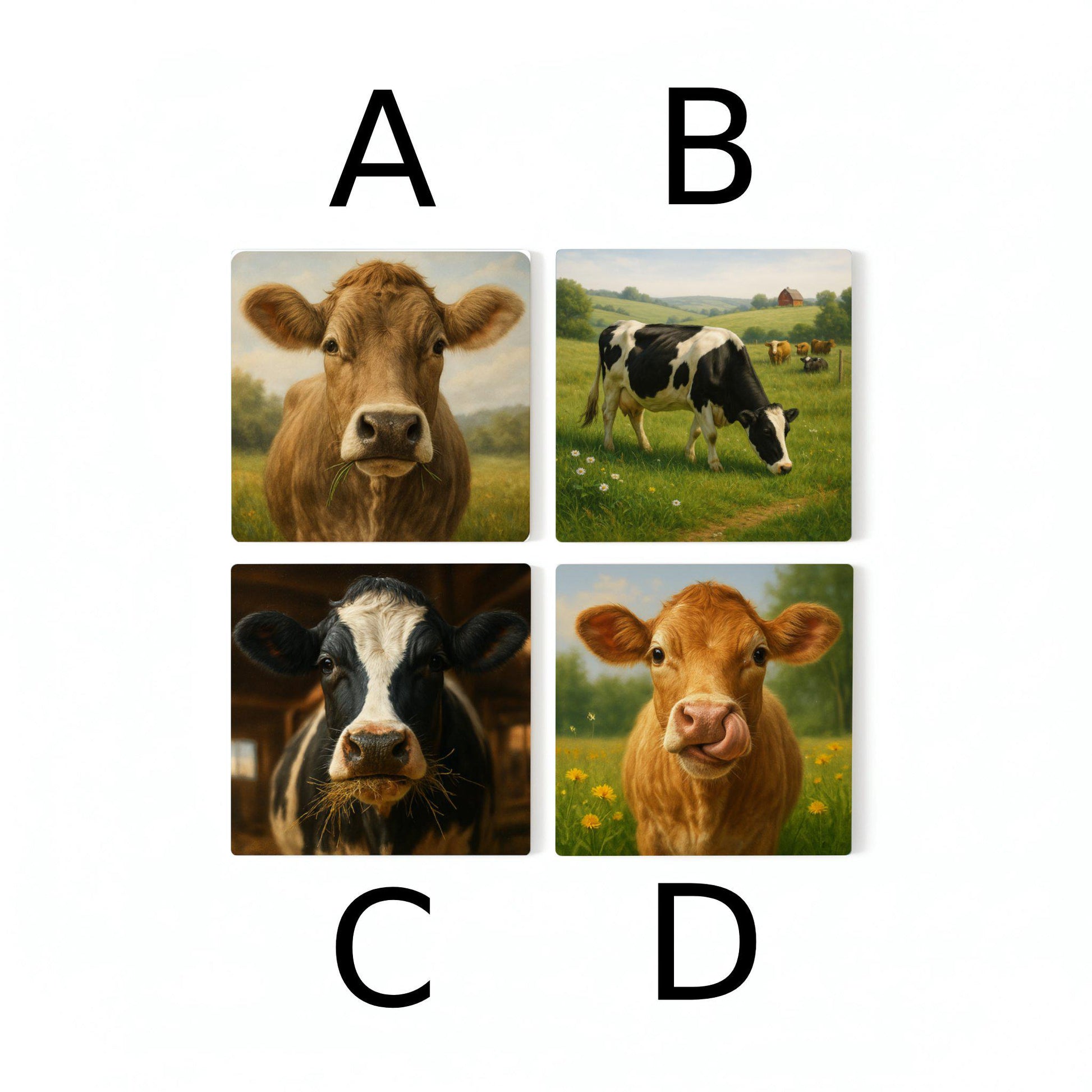 Posavasos Diseño de vaca de las Tierras Altas