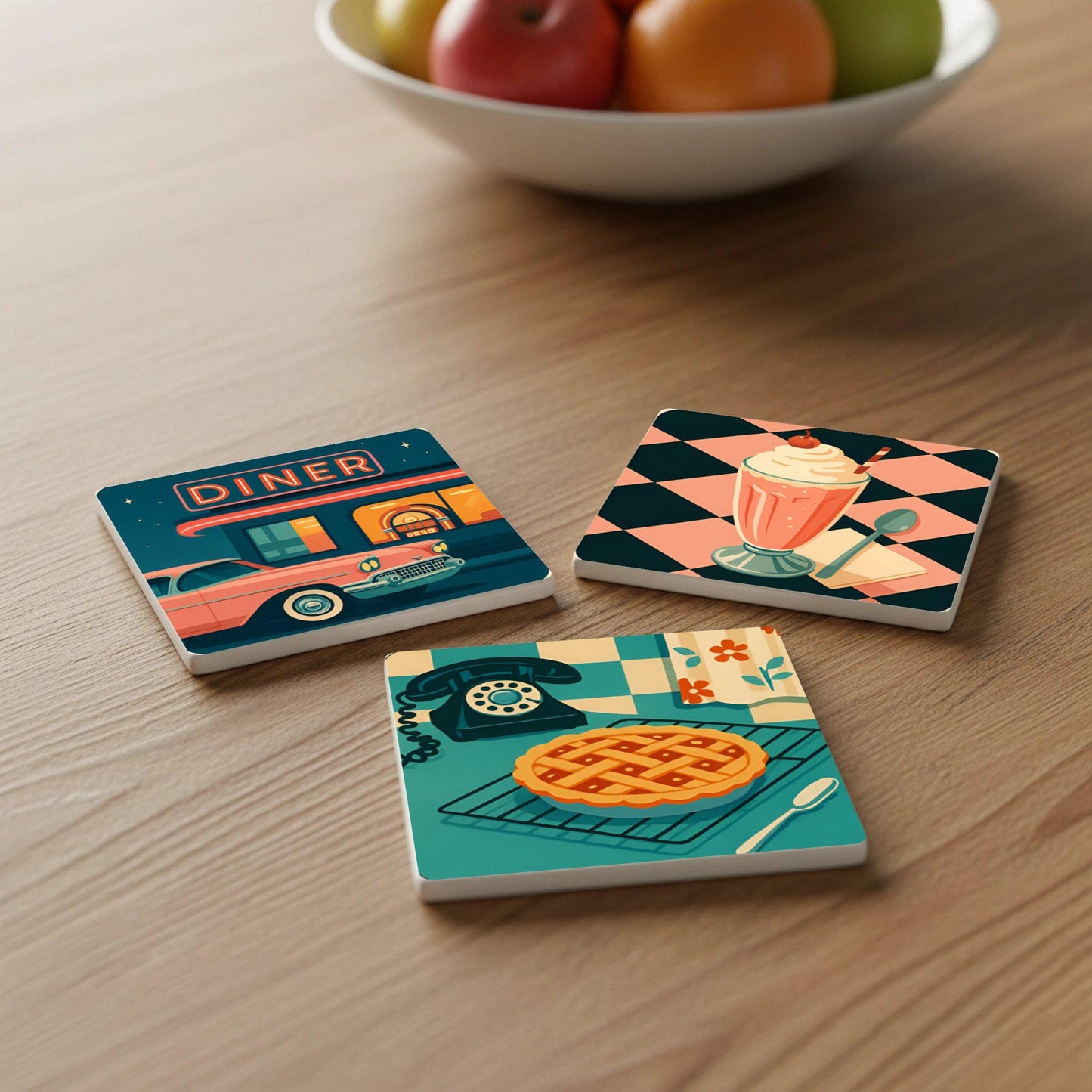 Posavasos Estilo retro diner
