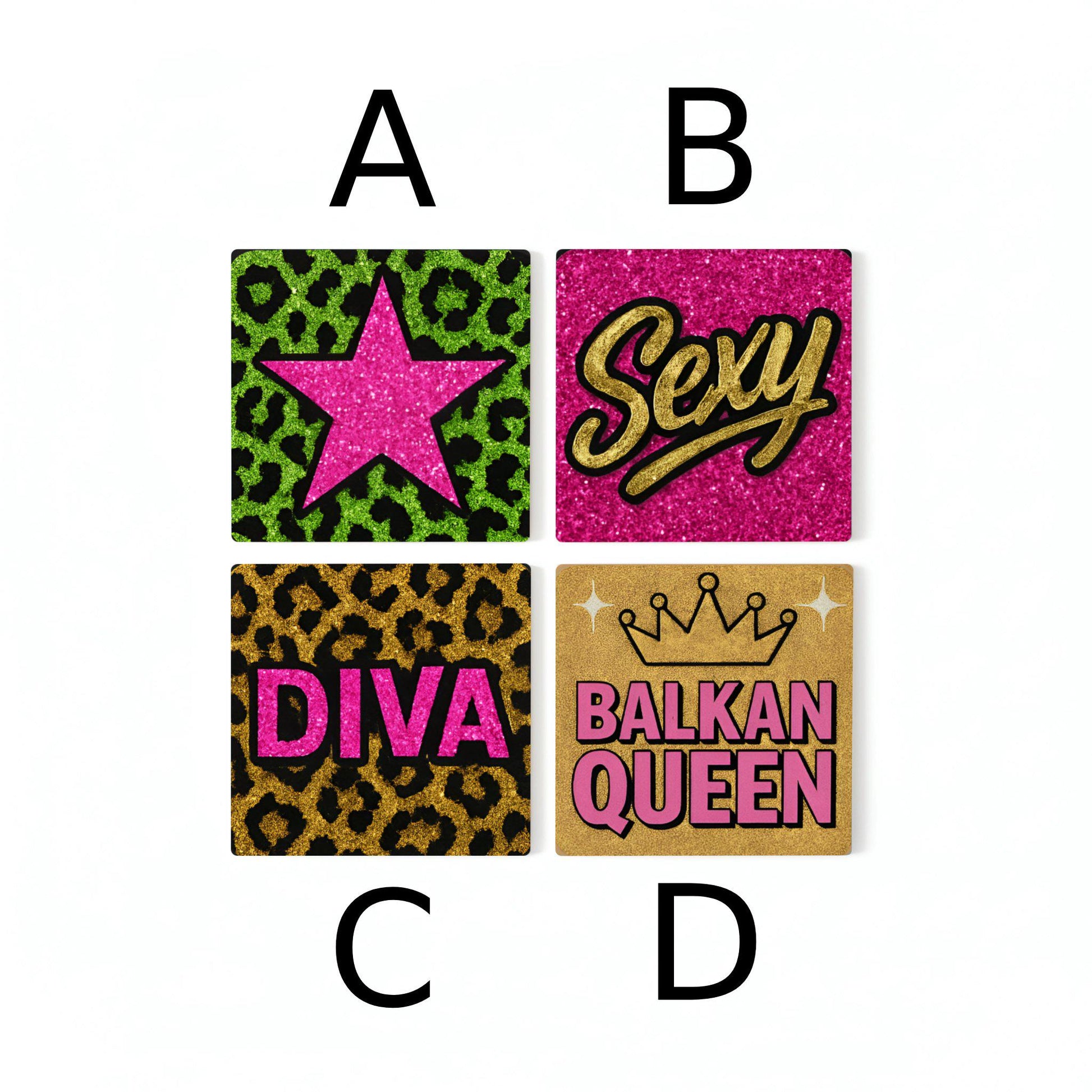 Ceramic Coasters Glamurosos — Garden-Inspired Gift