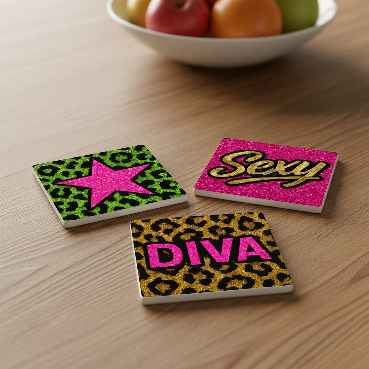 Ceramic Coasters Glamurosos — Garden-Inspired Gift