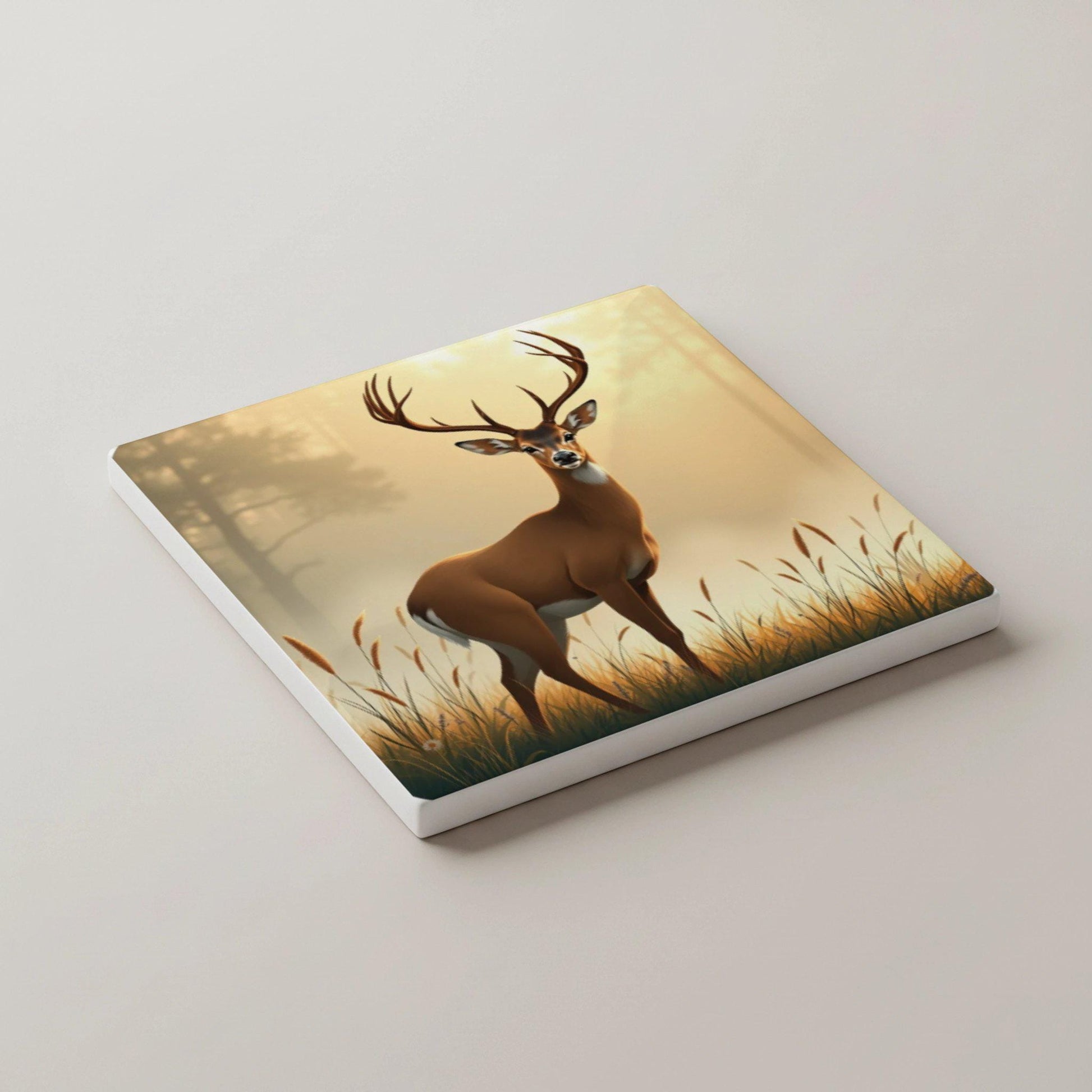 Diseño de animales del bosque, decoración forestal — Set de Dessous de Verre en Céramique · Set de Table pour Amateurs de Design