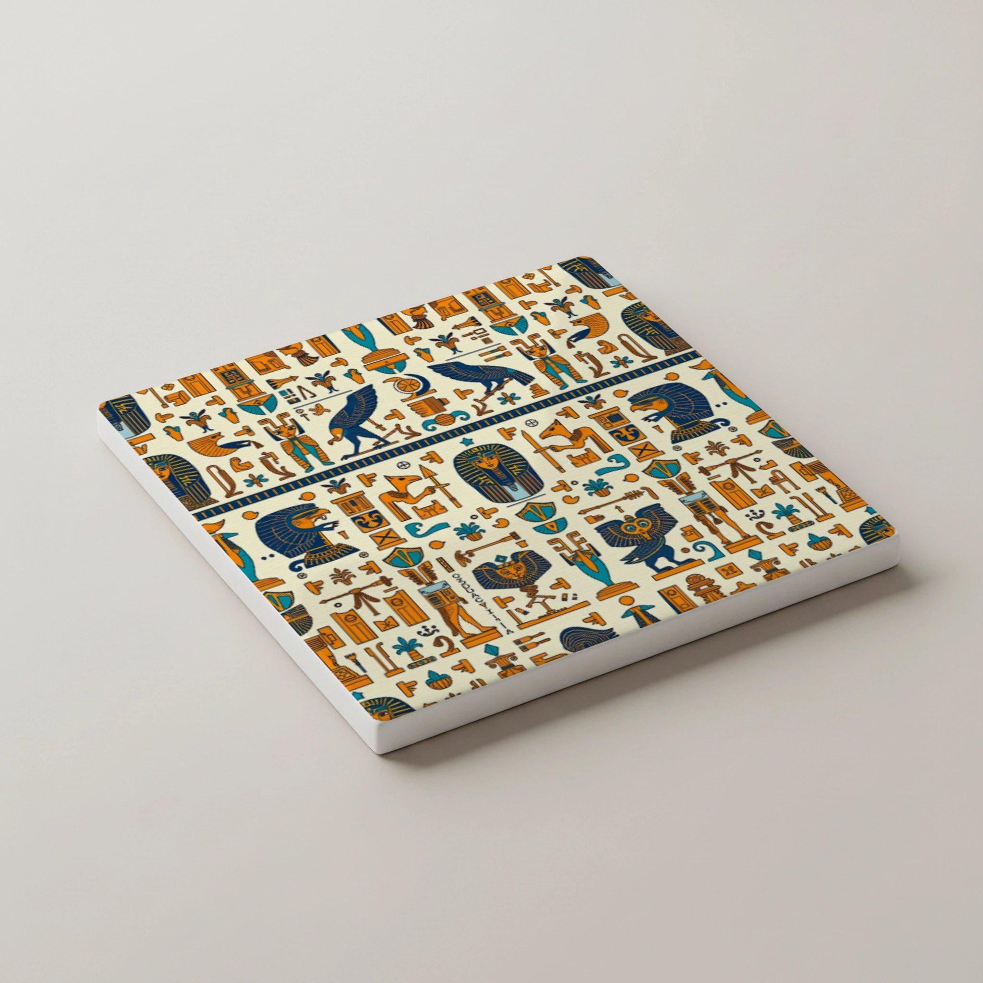 Posavasos L antiguo Egipto, posavasos con jeroglíficos, decoración de mesa inspi