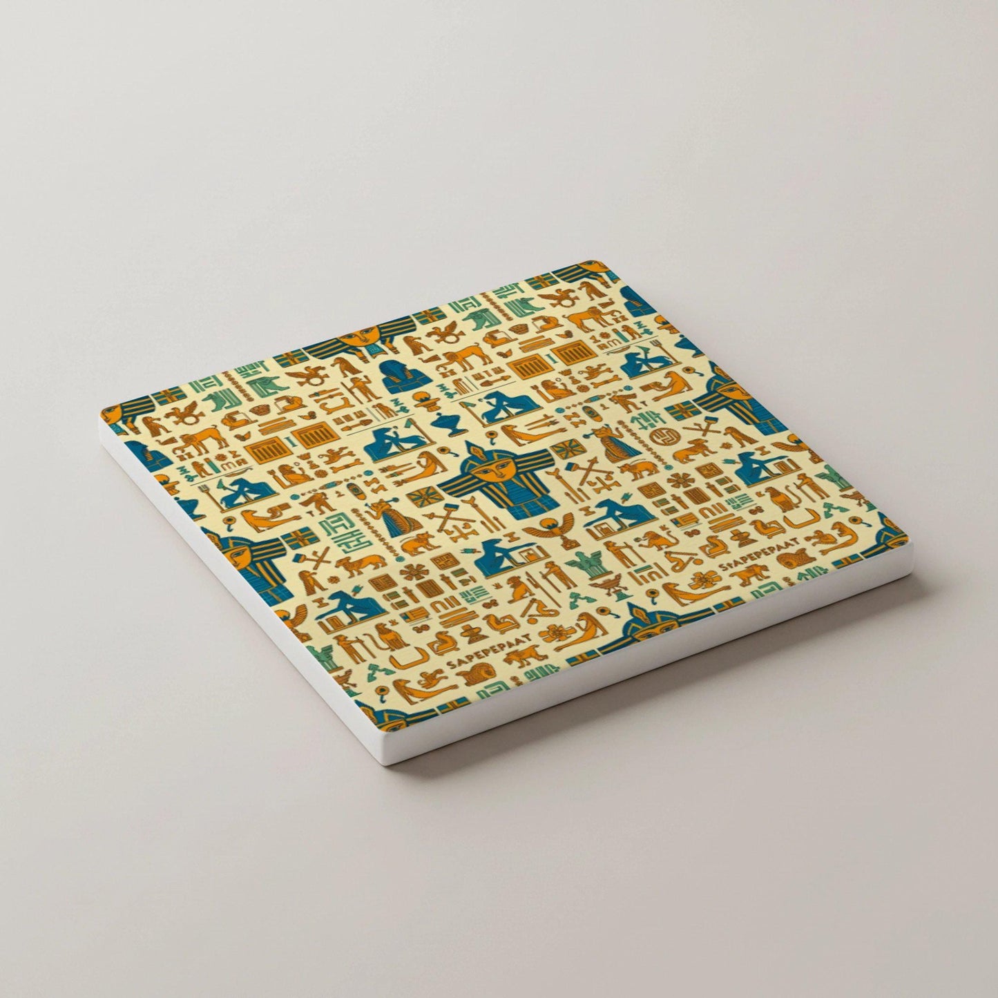 Posavasos L antiguo Egipto, posavasos con jeroglíficos, decoración de mesa inspi