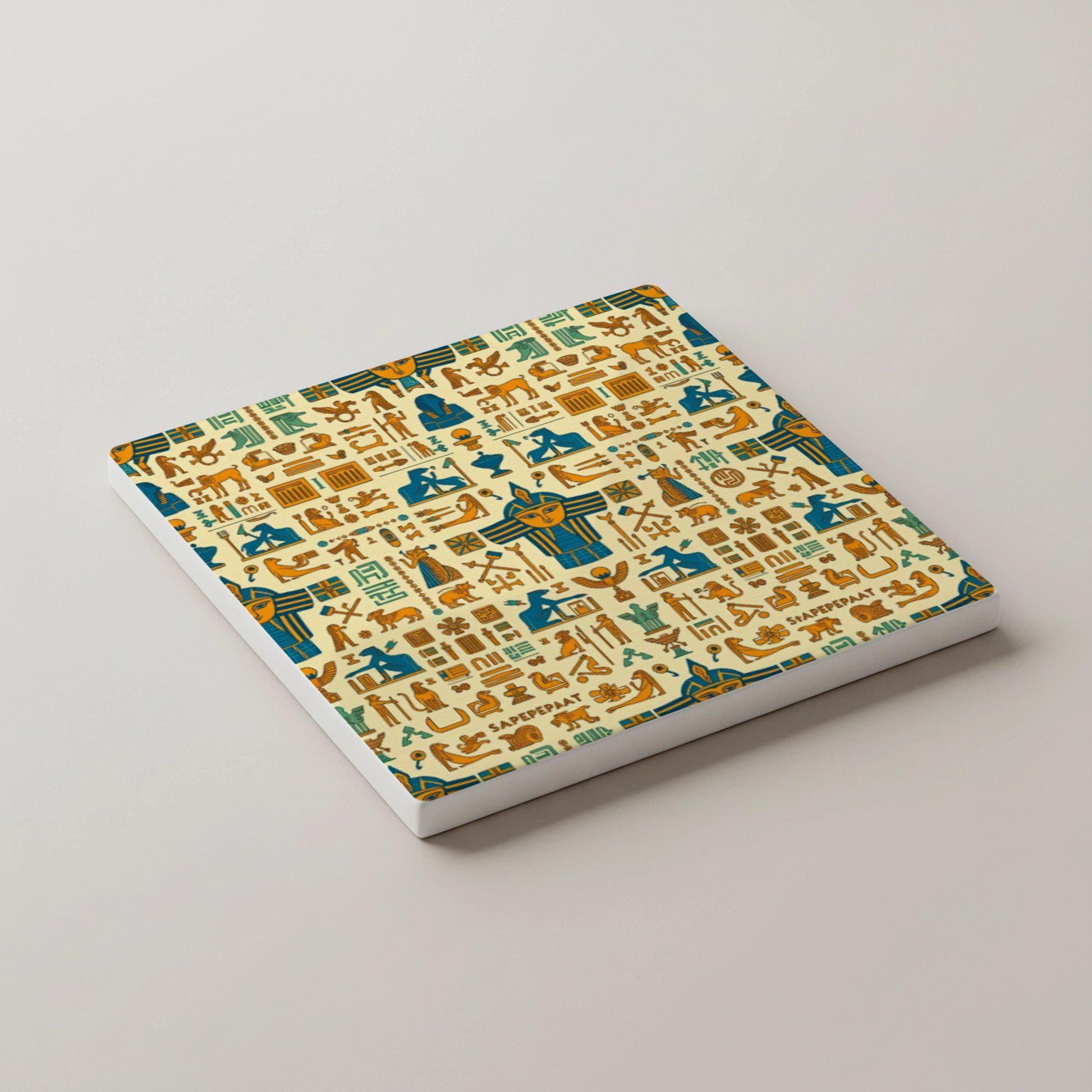 Posavasos L antiguo Egipto, posavasos con jeroglíficos, decoración de mesa inspi