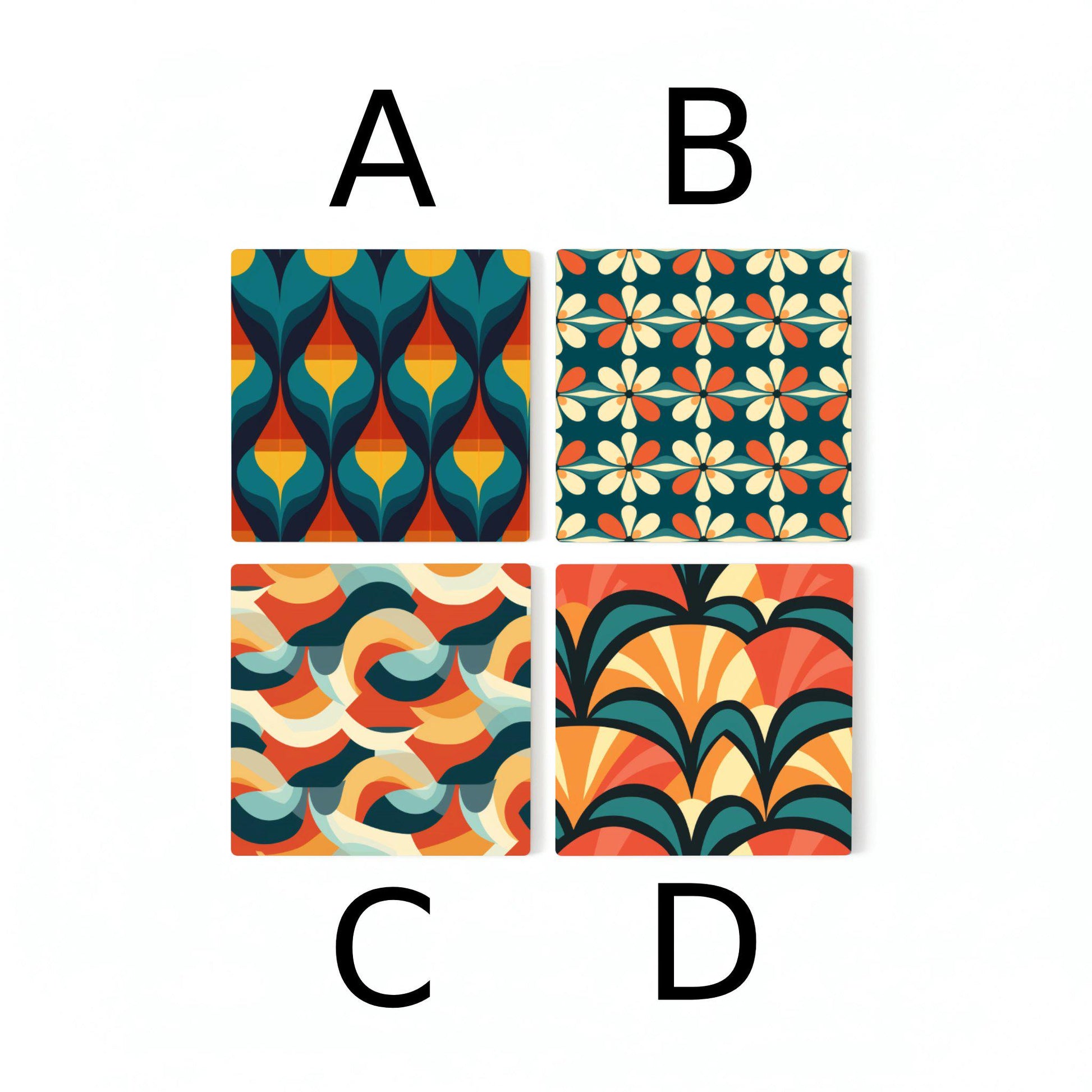 Juego de posavasos de cerámica — Ceramic Coaster Set · Museum Art on Coasters