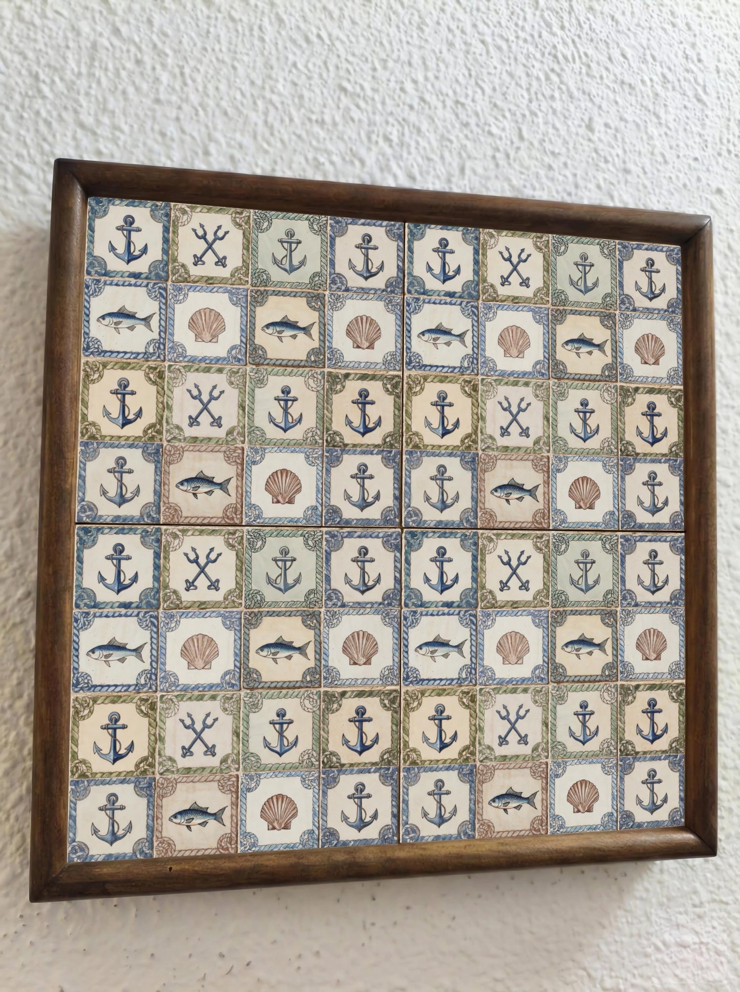 Nautical Harbor · Ceramic Wall Tile — Geometric Pattern