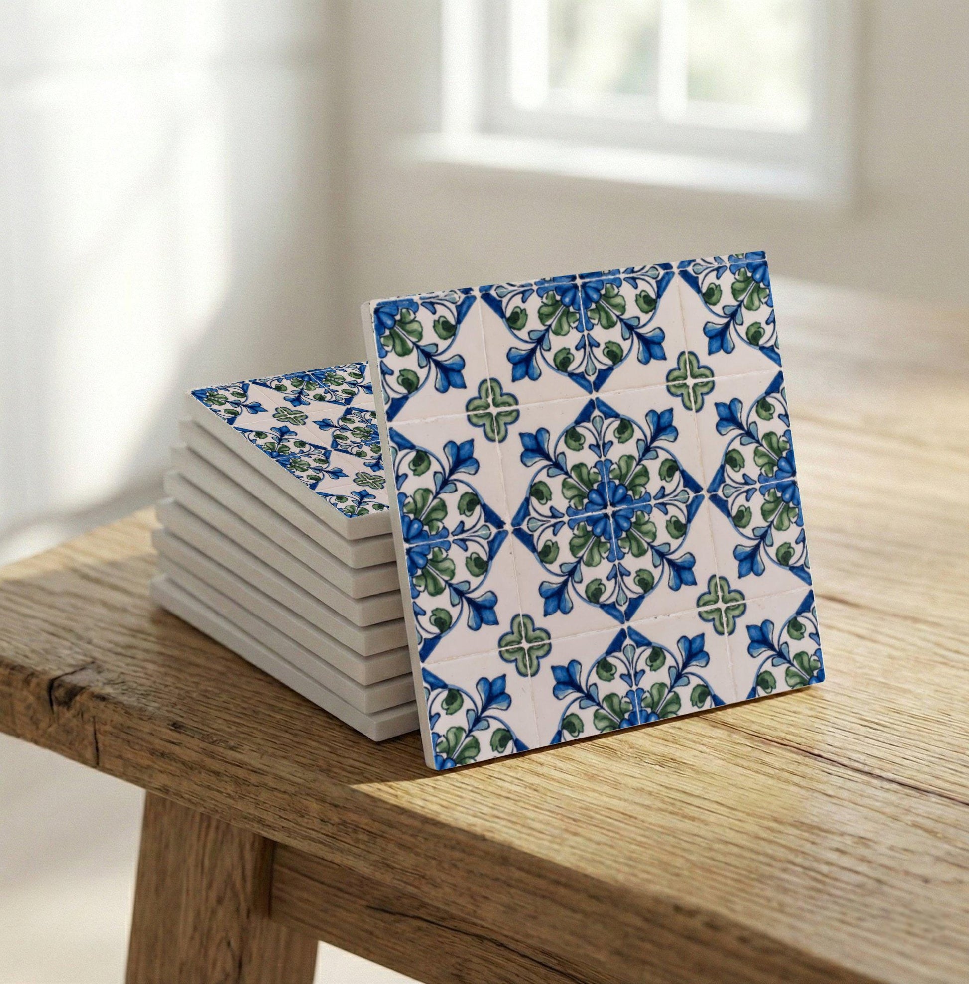 Botanical Mediterranean — Nature Motif Décor Ceramic Tile